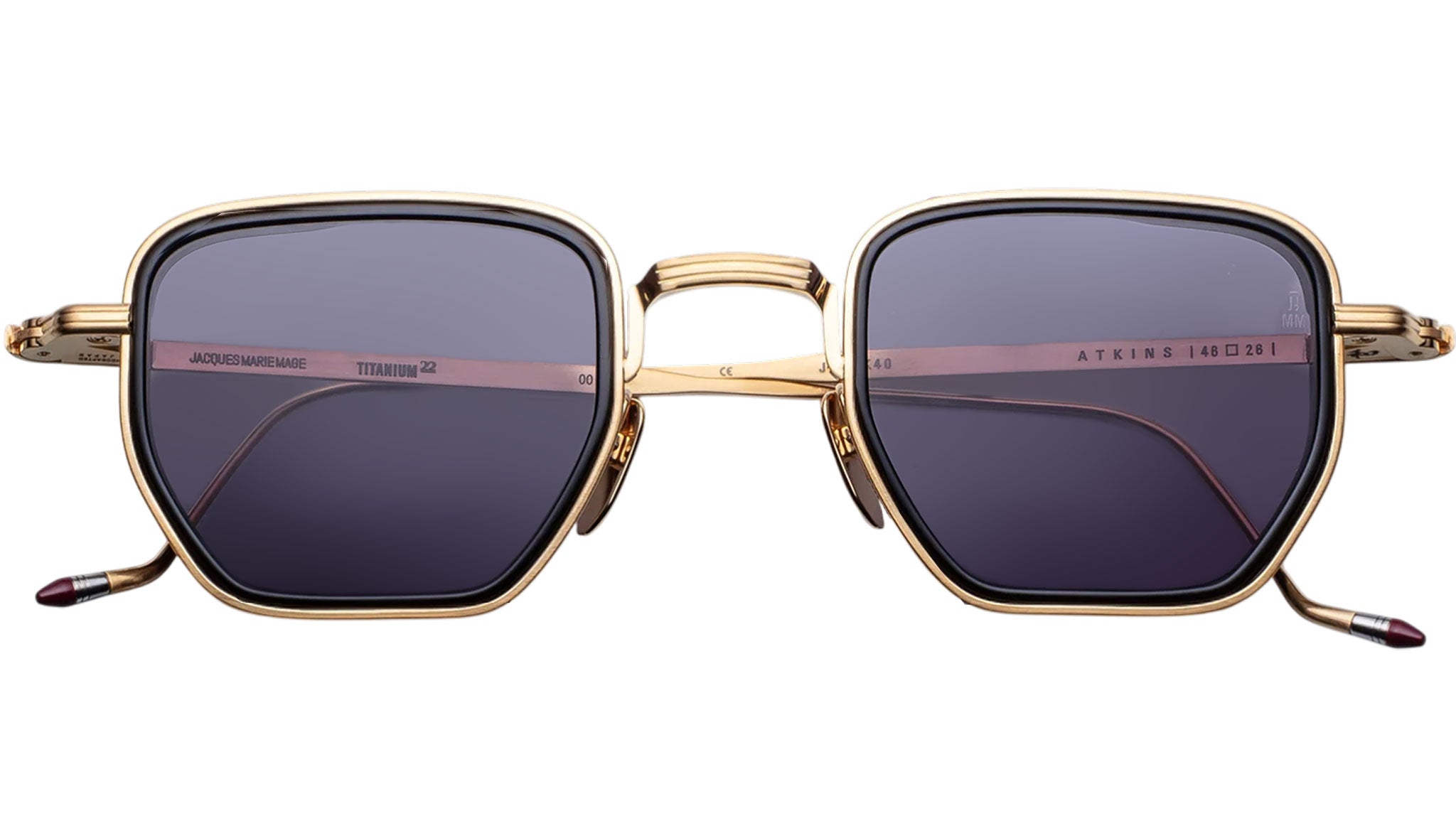 ジャックマリーマージュ JACQUES MARIE MAGE ATKINS SUNGLASSES Jacques Marie Mage Atkins Gold Sunglasses JMMTK-40 - eye-oo.com