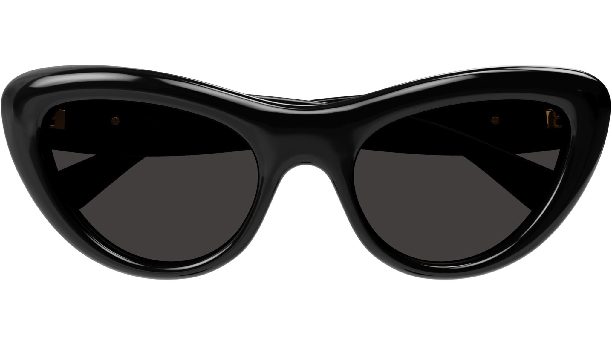 Bottega Veneta Black Cat-Eye Women\'s Sunglasses Bottega Veneta Womens Cat Eye Black Black Grey Fashion  main image 2