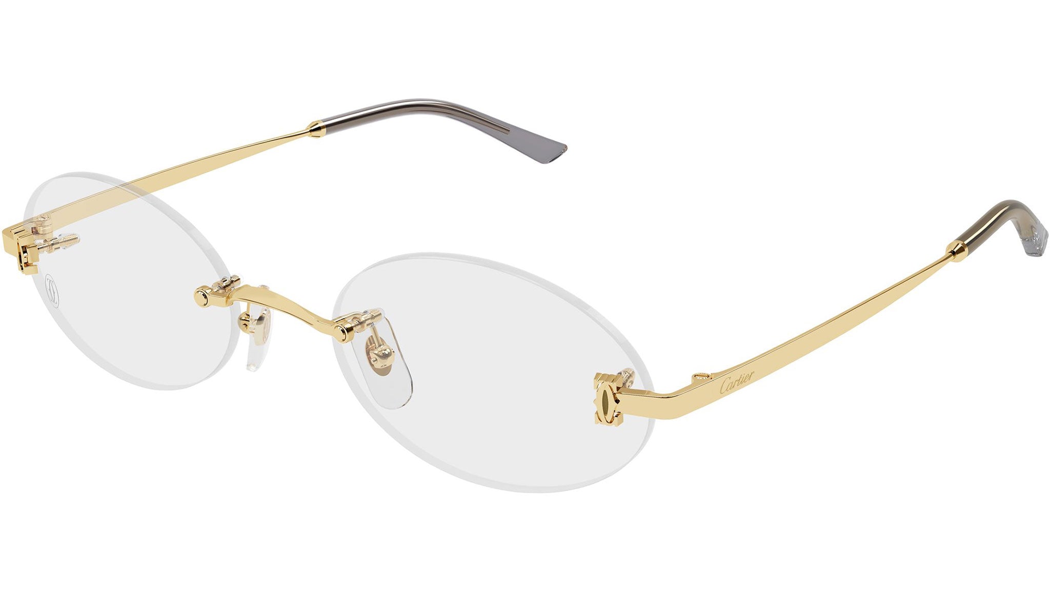 Cartier CT0594O Eyeglasses 001 Gold Smooth Gold - eye-oo.com