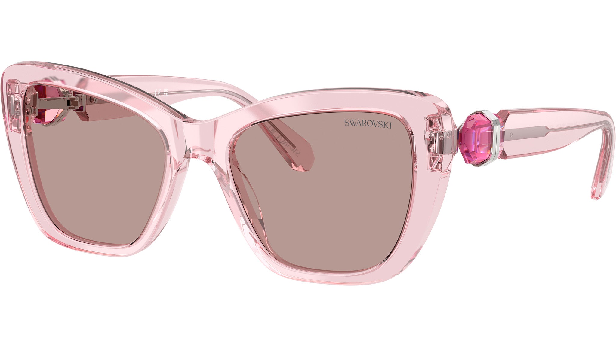 Swarovski SK6018 Sunglasses 30017N Transparent Pink - eye-oo.com