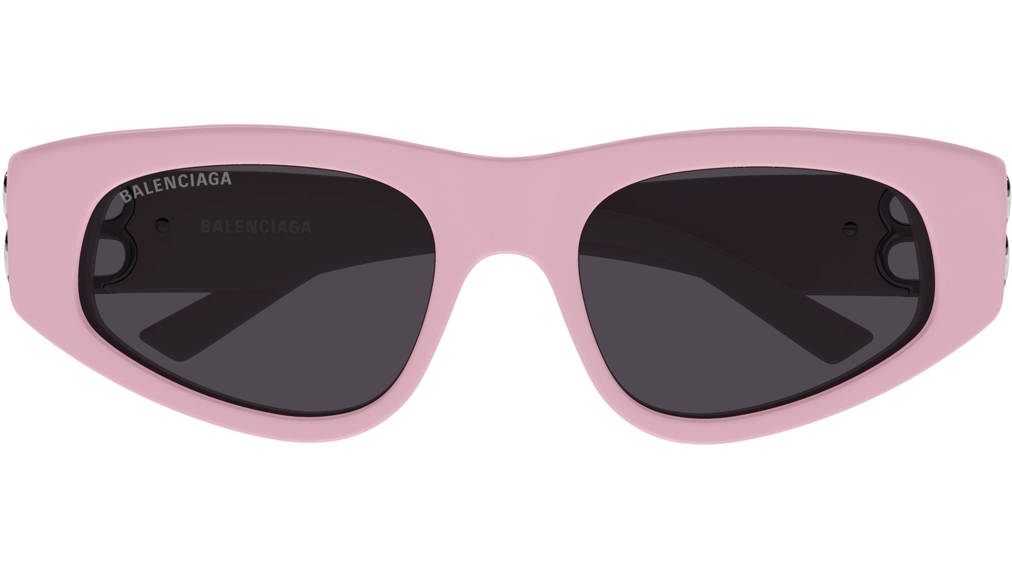 Balenciaga BB0095S 013 Pink Grey Sunglasses - eye-oo.com