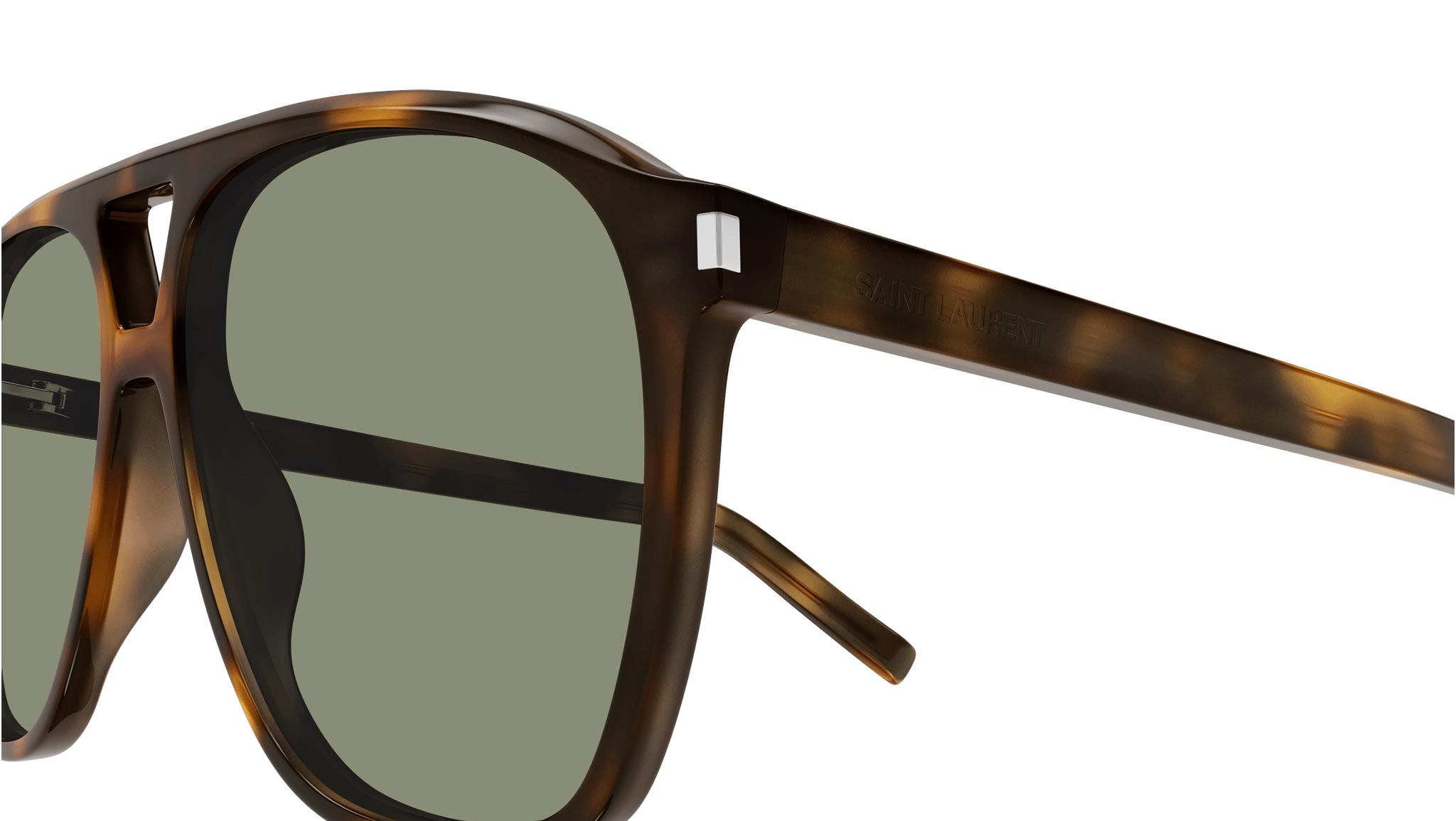 Saint Laurent Tortoise Frame Flat Top SAINT LAURENT | SL 1 009 | TORTOISE | SQUARE SUNGLASSES  main image 3