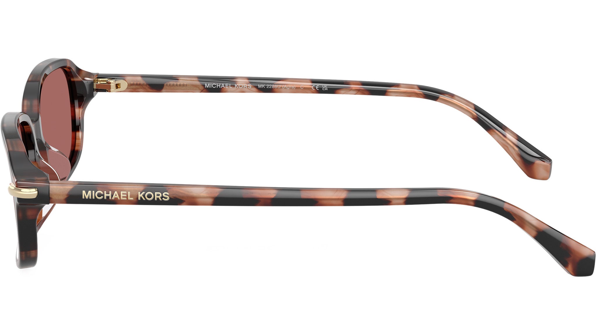 Michael Kors Agra MK2288U Sunglasses 327769 Rose Tortoise - eye-oo.com