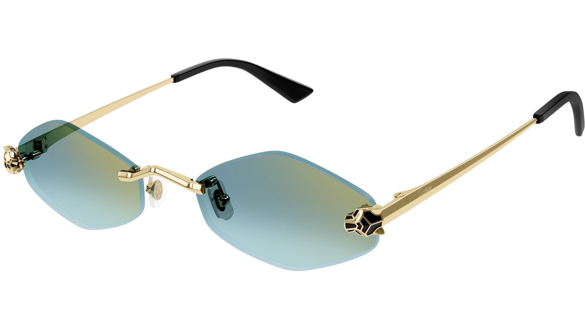 Cartier CT0433S 003 Sunglasses Shiny Gold - eye-oo.com