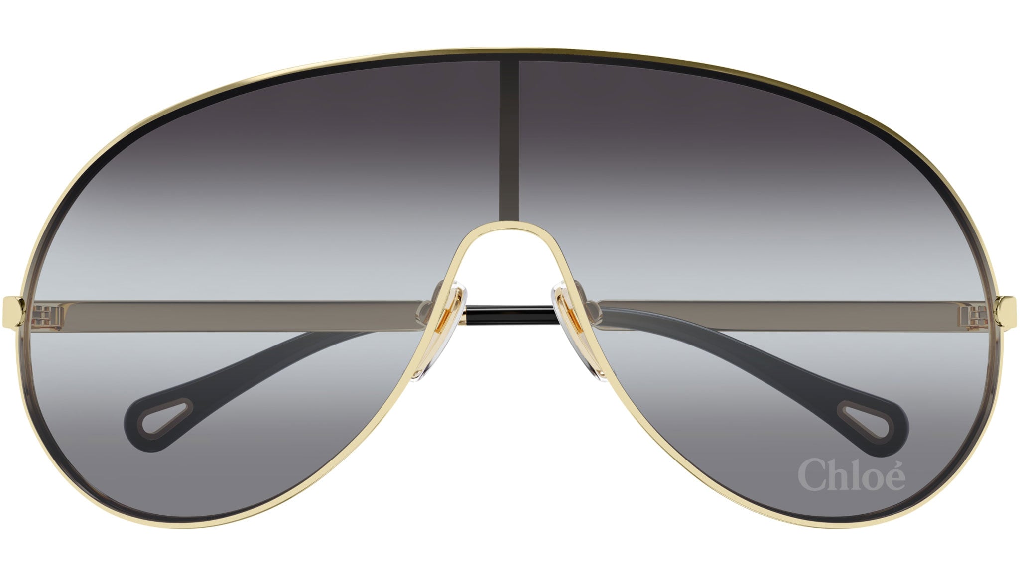 chloe サングラス 新品未使用   正規品 CH0283S Chloé Shield Sunglasses 001 Gold - eye-oo.com