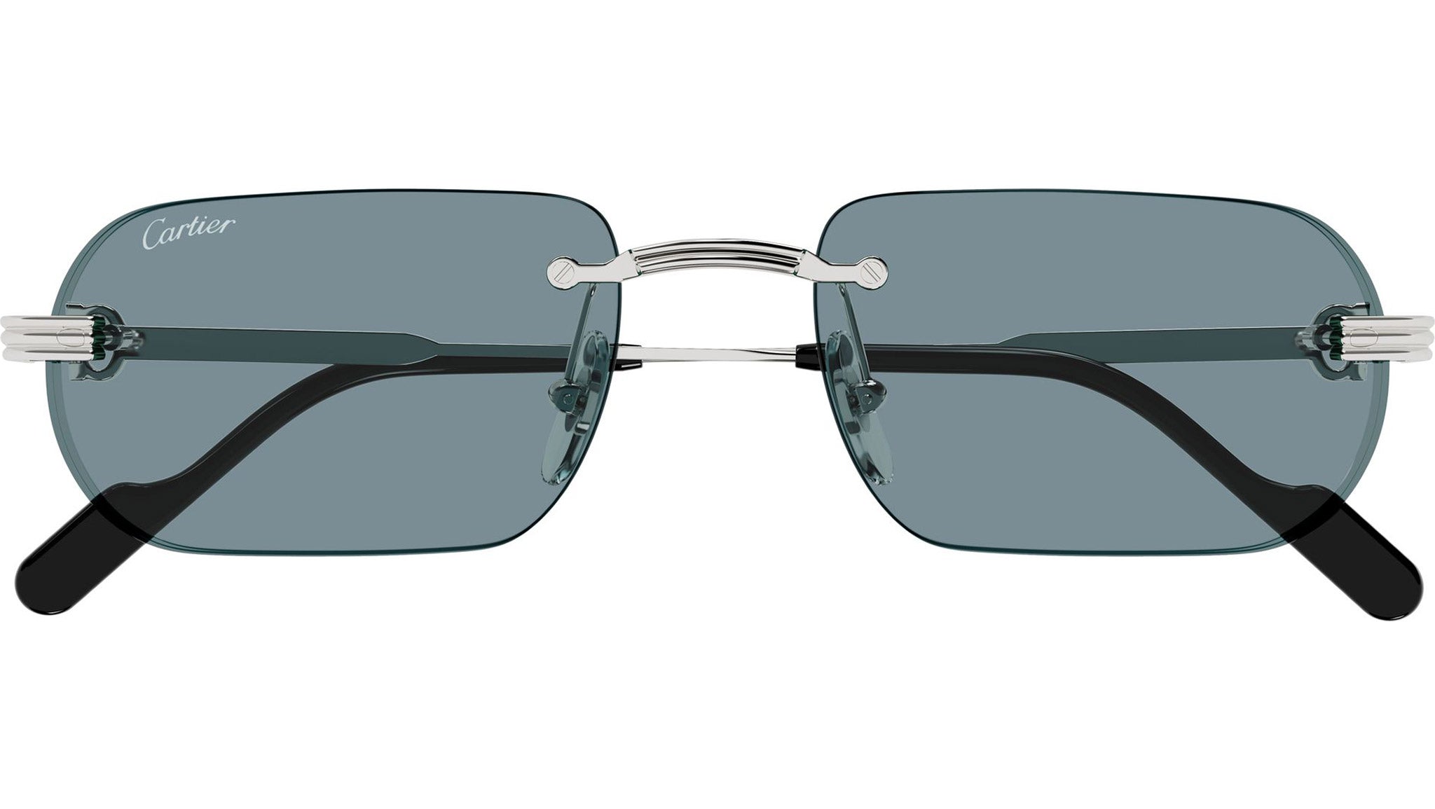 Cartier Première CT0577S Sunglasses 006 Shiny Silver - eye-oo.com