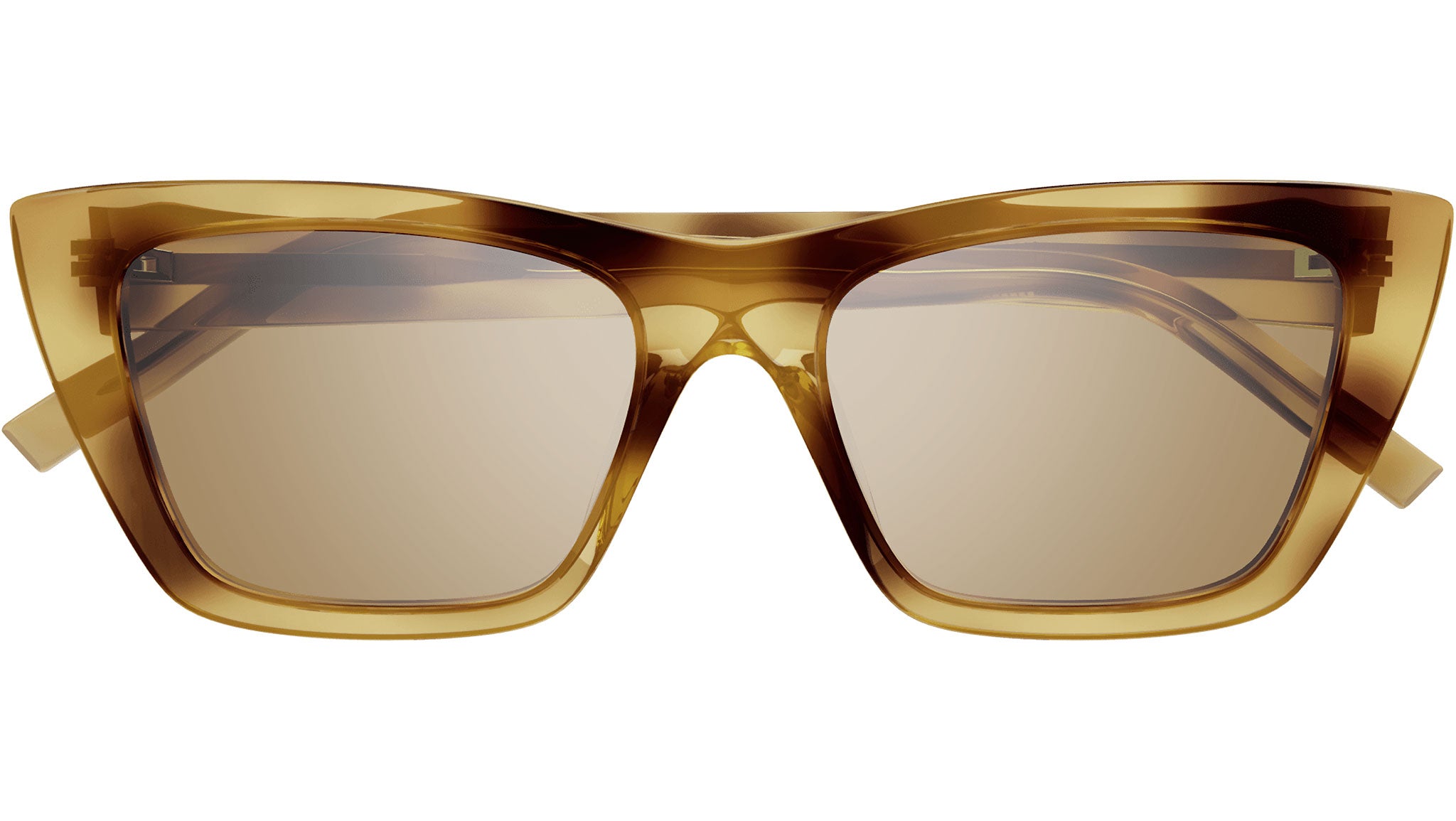 NWT SAINT LAURENT HAVANA GOLD WOMEN SUNGLASSES Saint Laurent SL 692 M (55 - 19) with Green lenses and Gold  main image 2