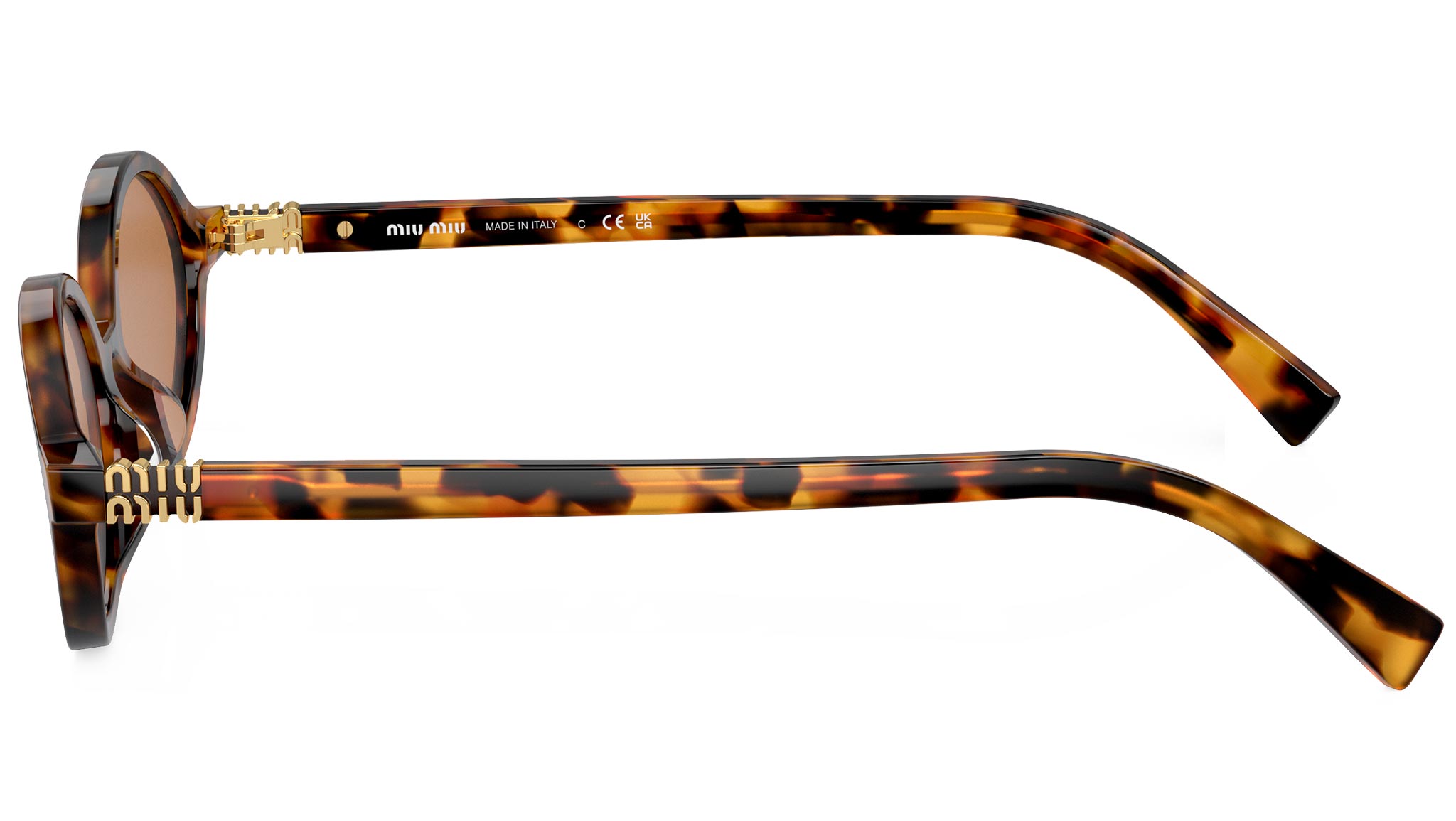 Miu Miu 0MU 04ZS Sunglasses 19P2Z1 Tortoise - eye-oo.com