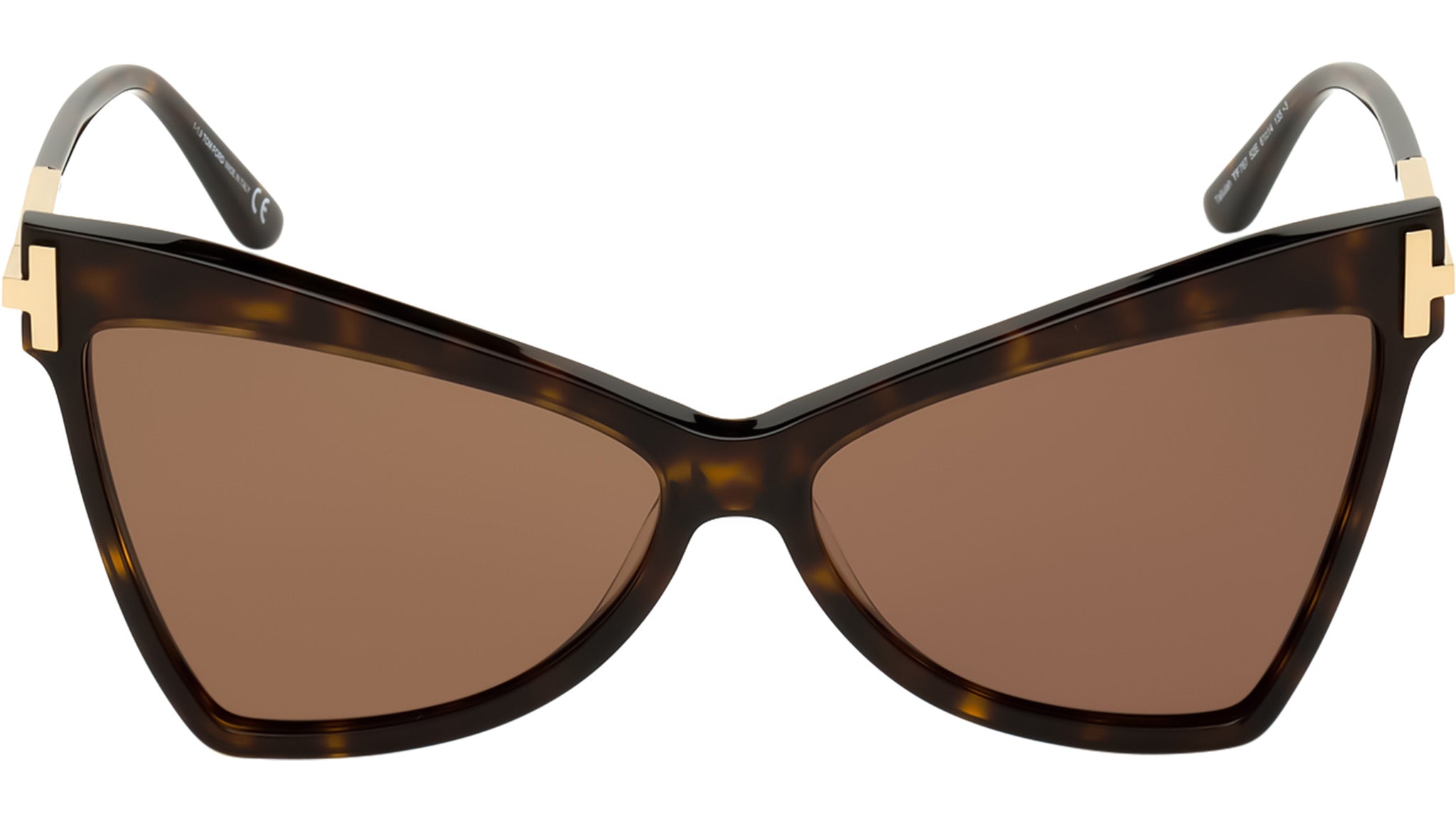 Tom Ford Tallulah Sunglasses FT0767 52E Dark Havana / Gold  display picture 2
