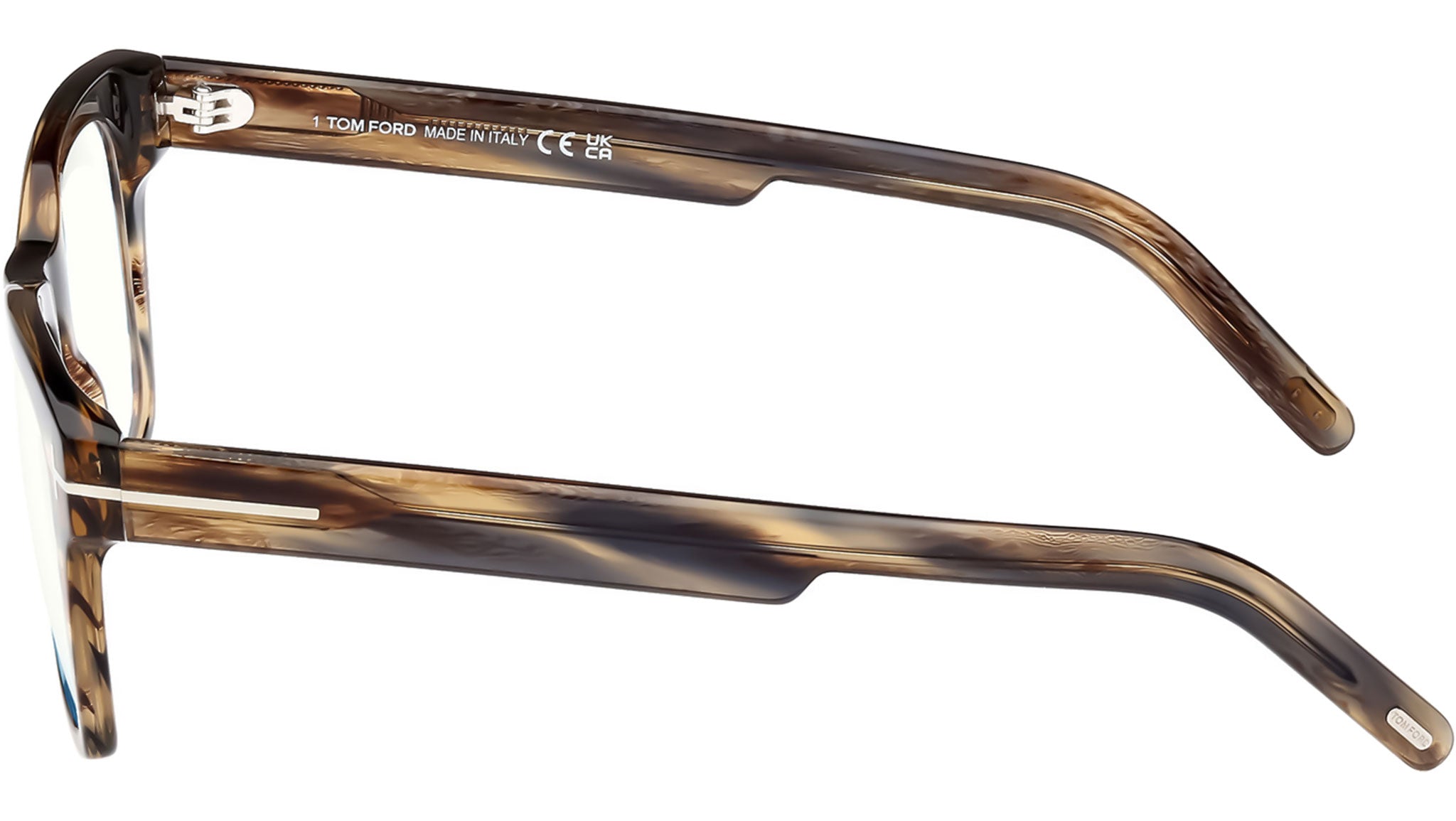 Tom Ford FT5886-B Optical Frame 045 Shiny Light Brown - eye  display picture 3