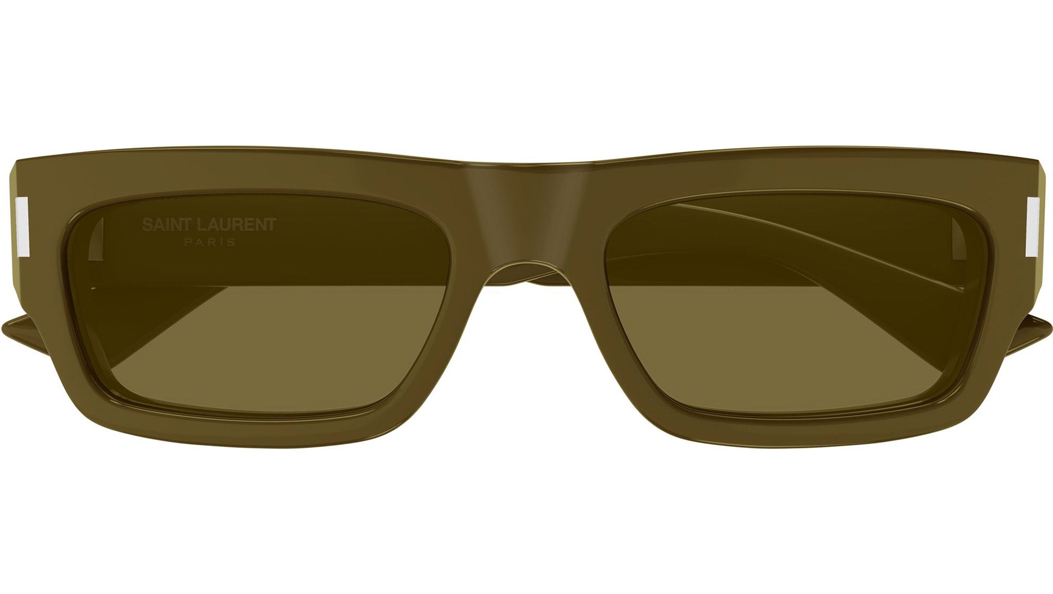 NEW IN BOX Saint Laurent 54mm Square Sunglasses in Brown [IN CASE] Saint Laurent SL M115 Sunglasses Ivory Brown Cat Eye 54mm  main image 2