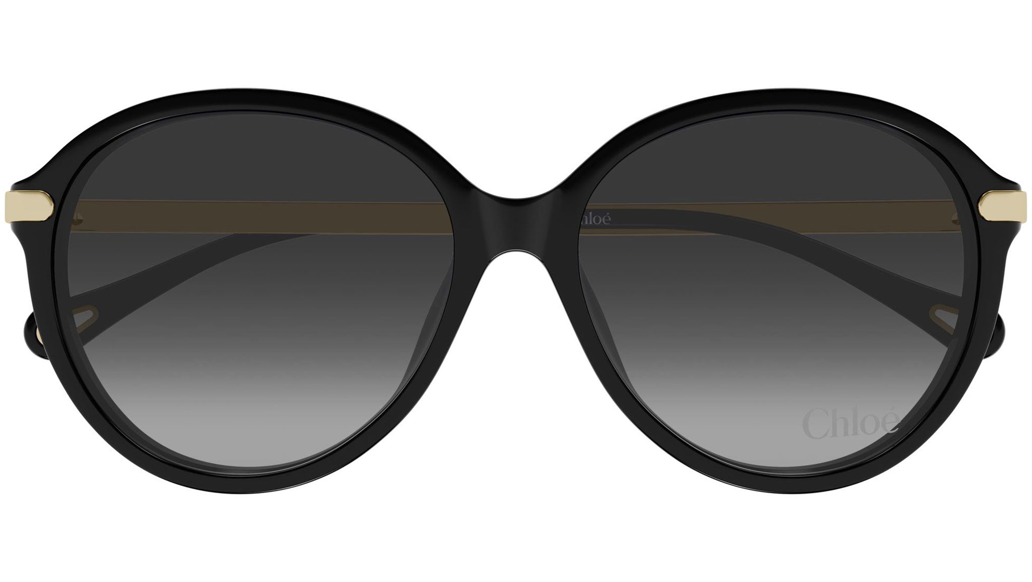 Chloe Black & Silver Sunglasses Chloe sunglasses black large round squared | Mercari main image 2