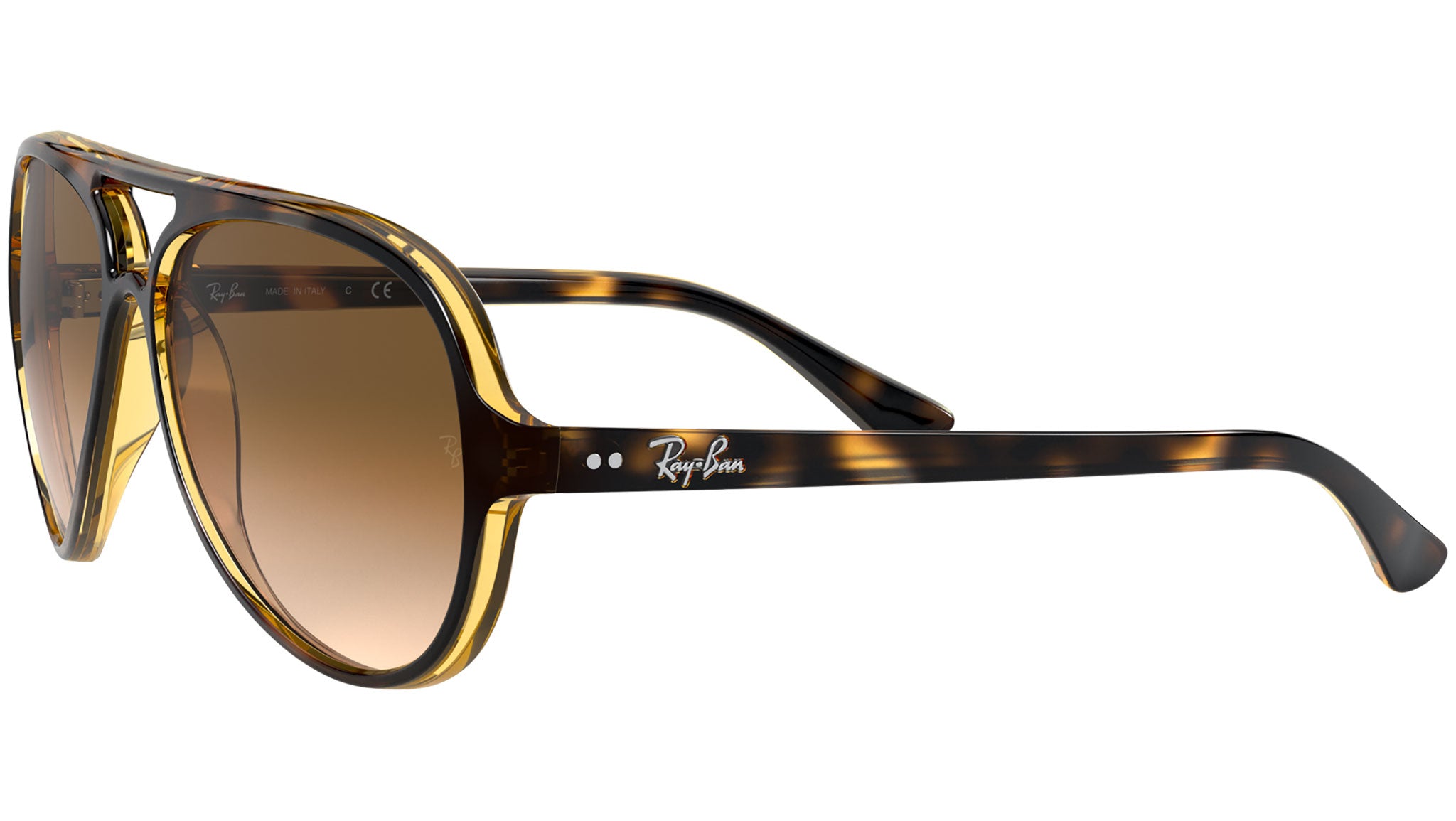 Ray-Ban Cats 5000 RB4125 710/51 Tortoise Sunglasses - eye-oo.com display picture 3