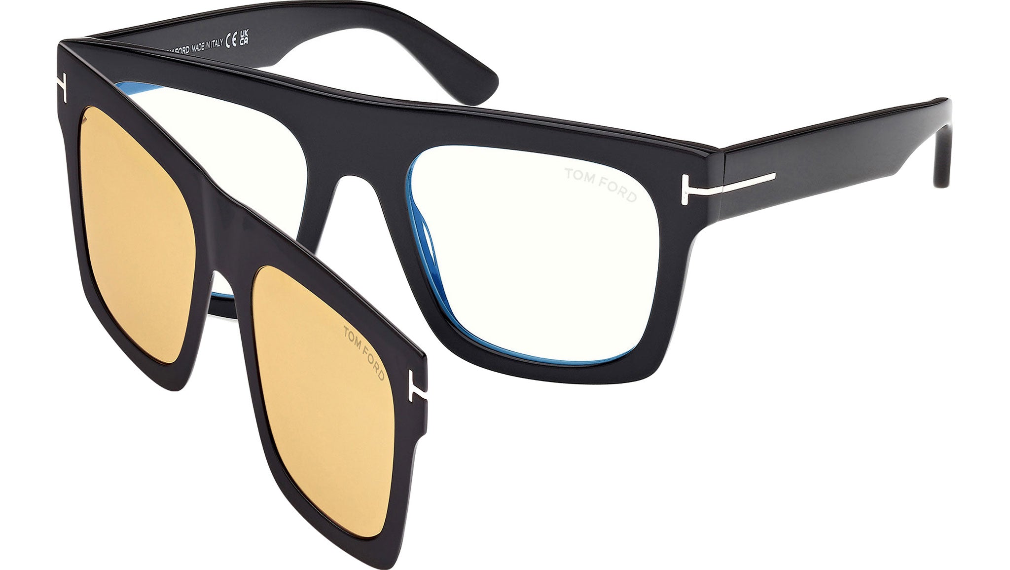 Tom Ford Clip-on Glasses 001 Shiny Black - eye-oo.com