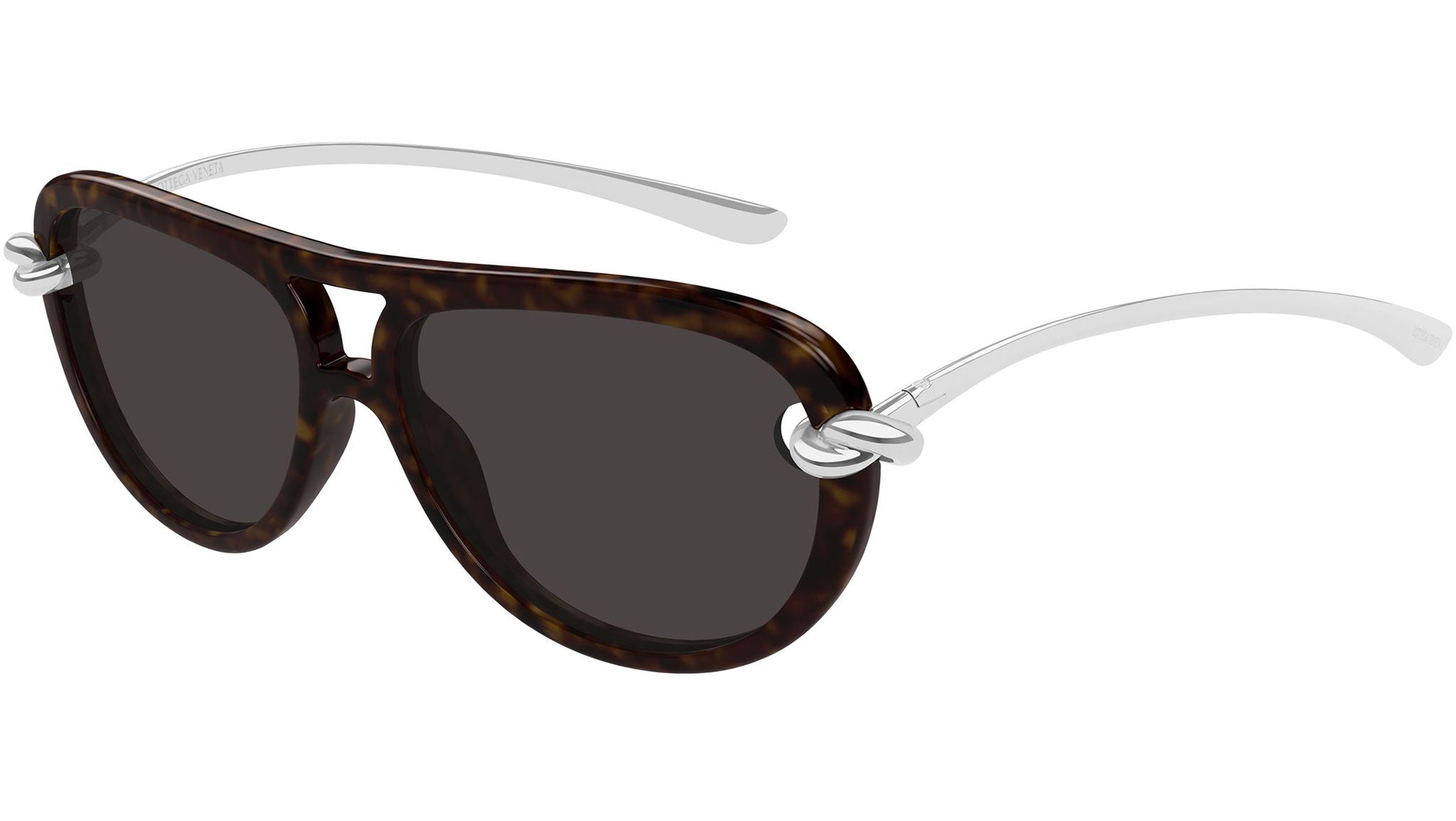 BV1418S Bottega Veneta Pilot Sunglasses 002 Havana - eye-oo.com
