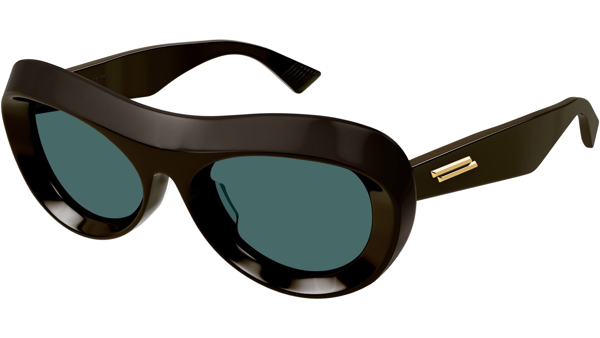 Bottega Veneta Eyewear Oval Frame Sunglasses BV1284S in brown Bottega Veneta Bv1284s-002 - havana – Mondello 1962 main image 2
