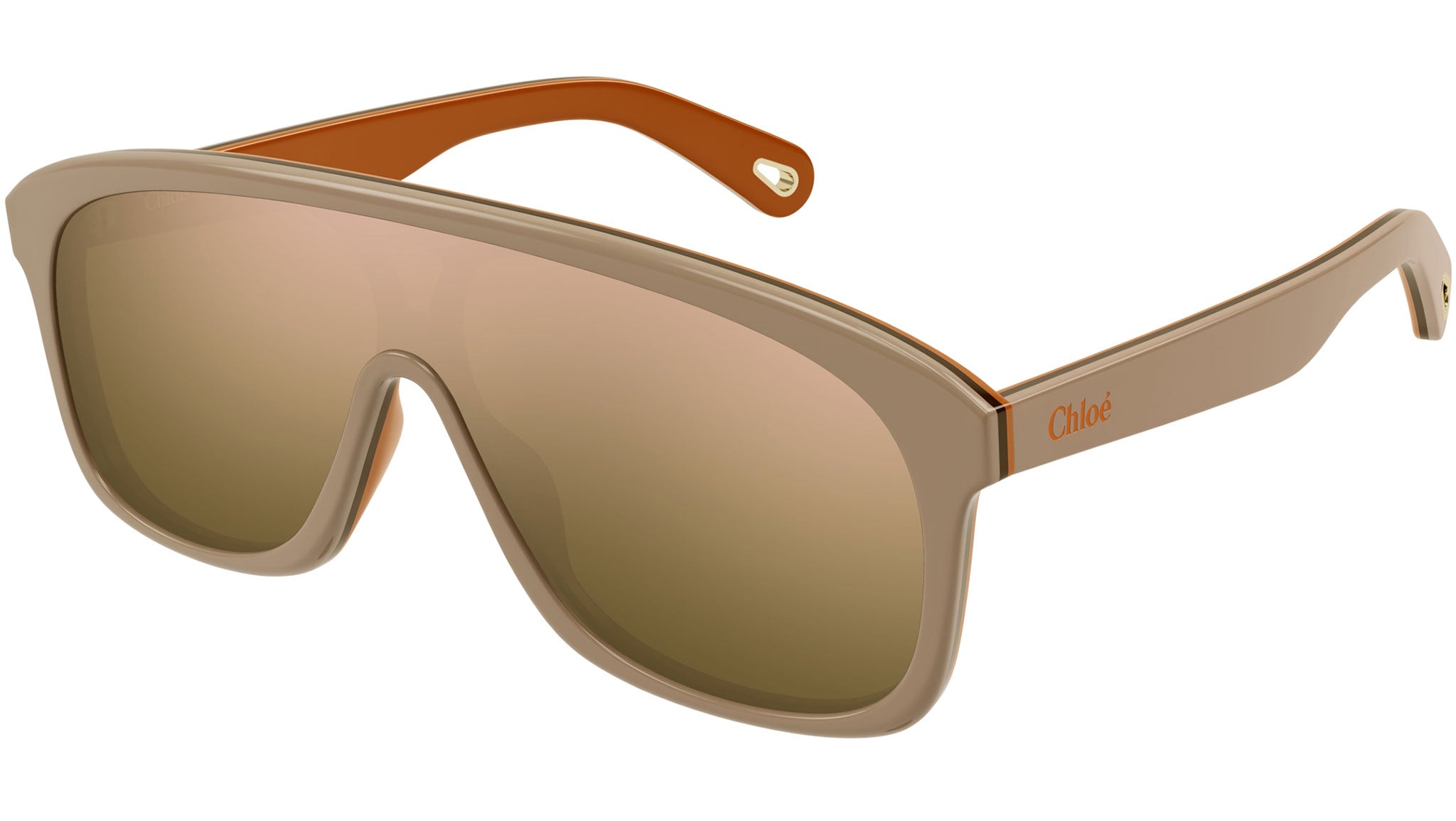 サングラス CHLOE Woman Sunglasses Beige CH0212S 003 Chloé CH0212S 003 Sunglasses Brown Beige - eye-oo.com