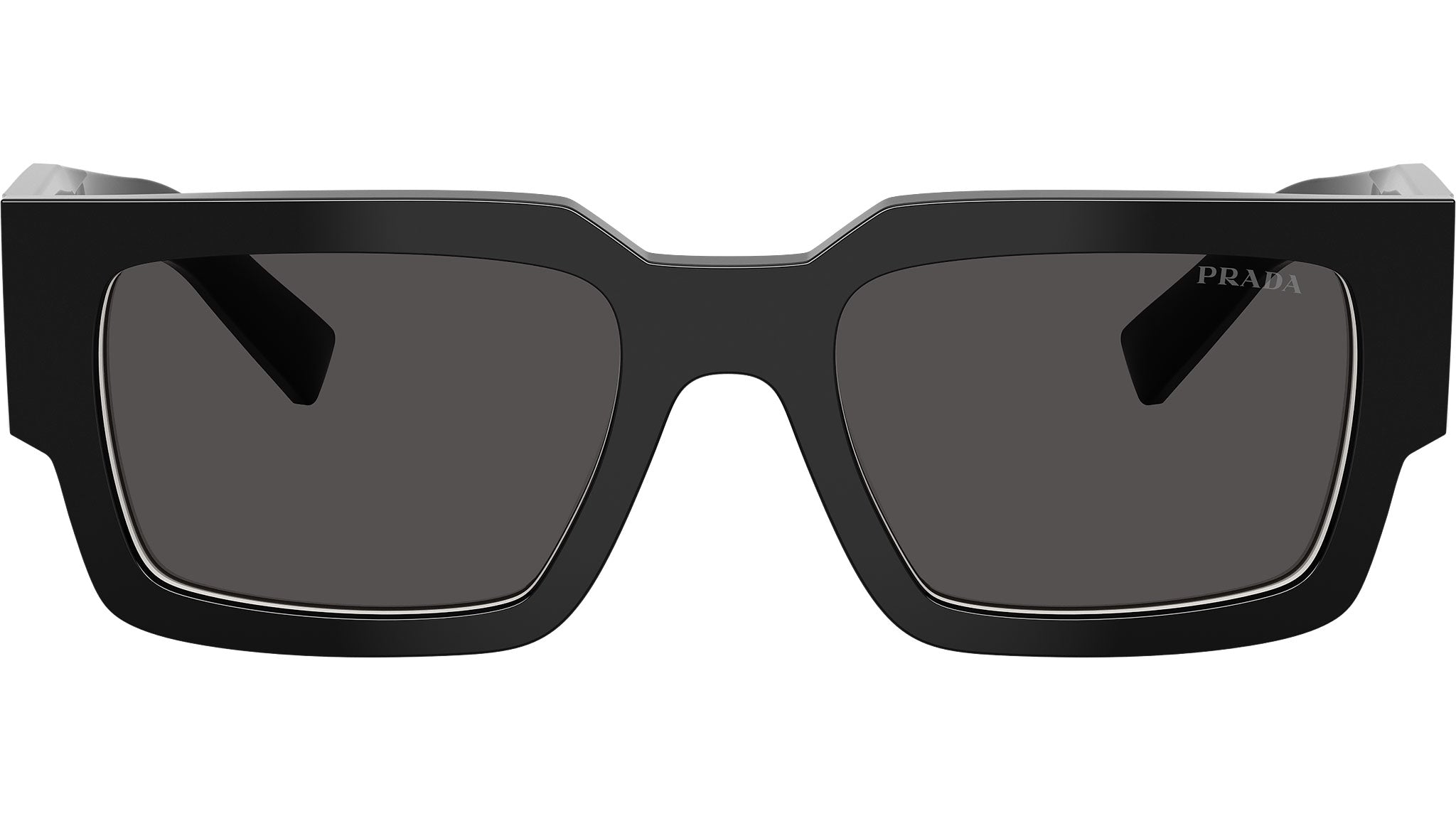 PR B17S Prada Sunglasses 16K08Z Black / Talc - eye-oo.com