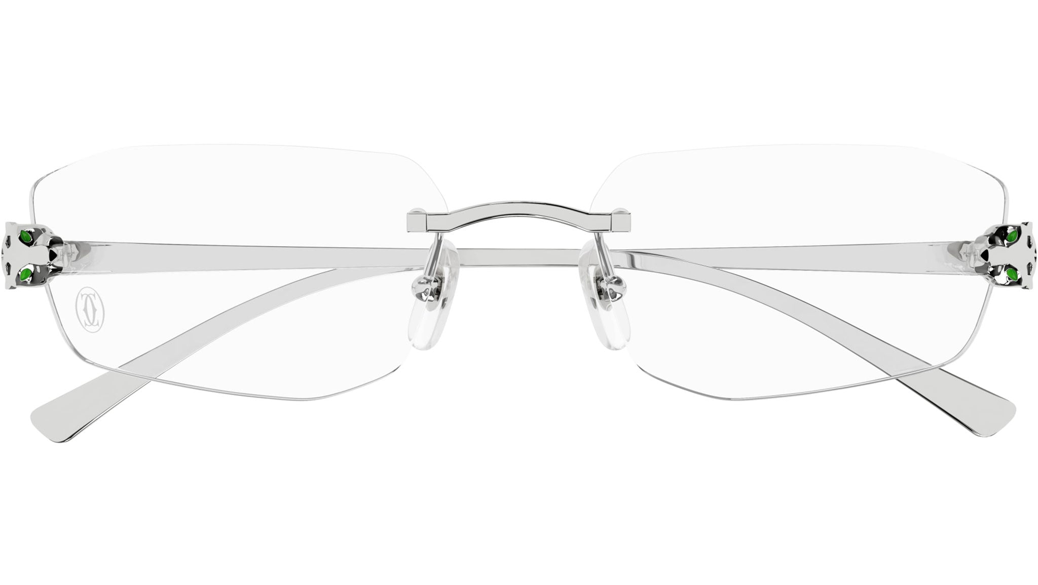 Cartier CT0494O 002 Eyeglasses Shiny Silver - eye-oo.com