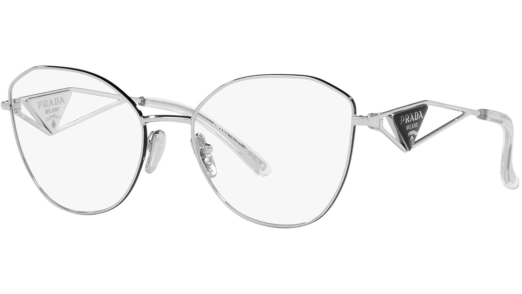 Prada PR 52ZV 1BC1O1 Optical Frame Silver - eye-oo.com