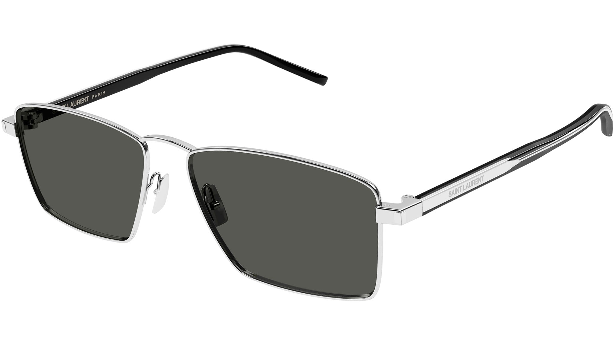 SL 700 Saint Laurent Sunglasses 002 Shiny Silver - eye-oo.com