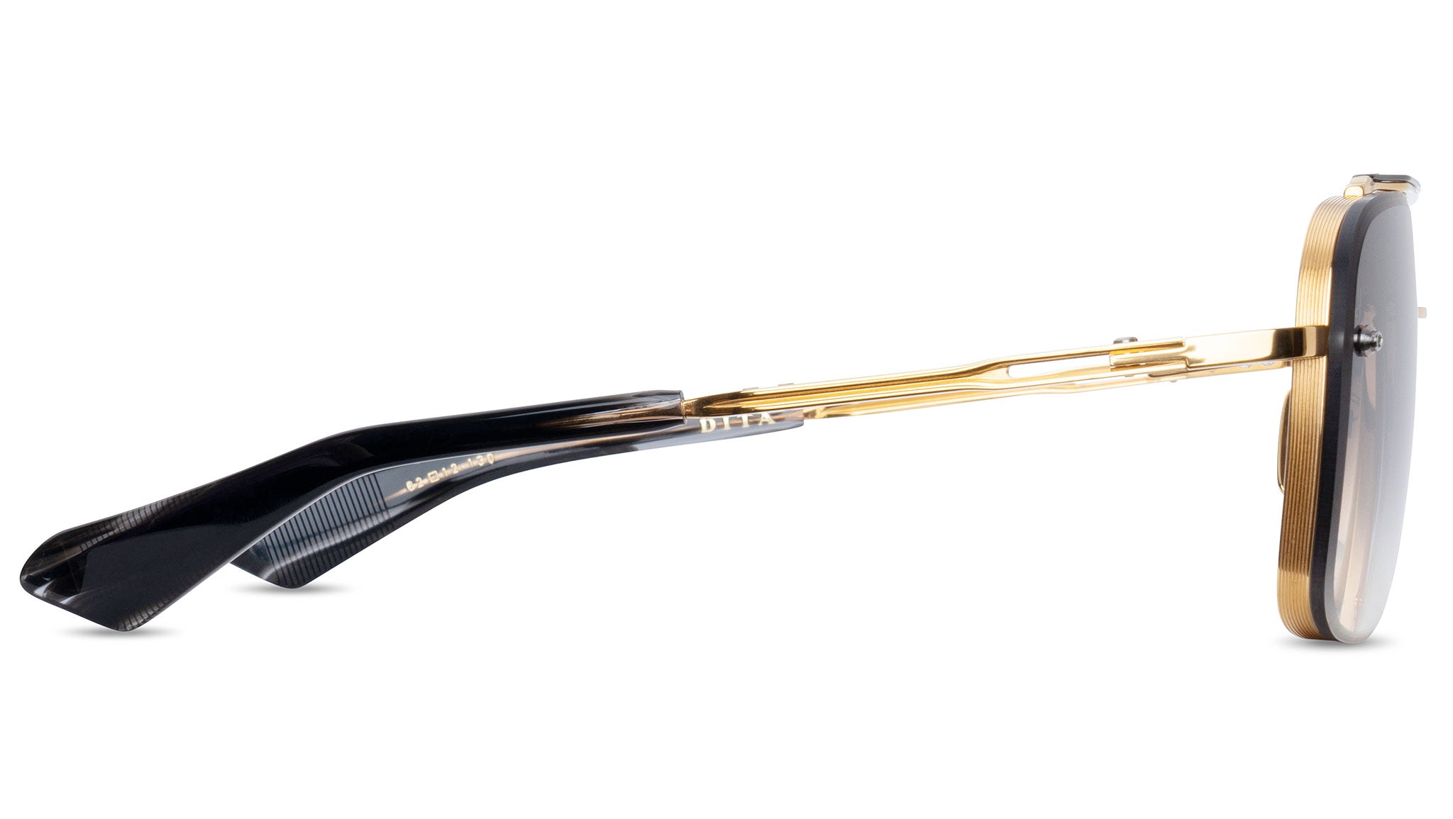 Dita Mach-Six DTS121 Sunglasses 01 Yellow Gold Black Rhodium - eye