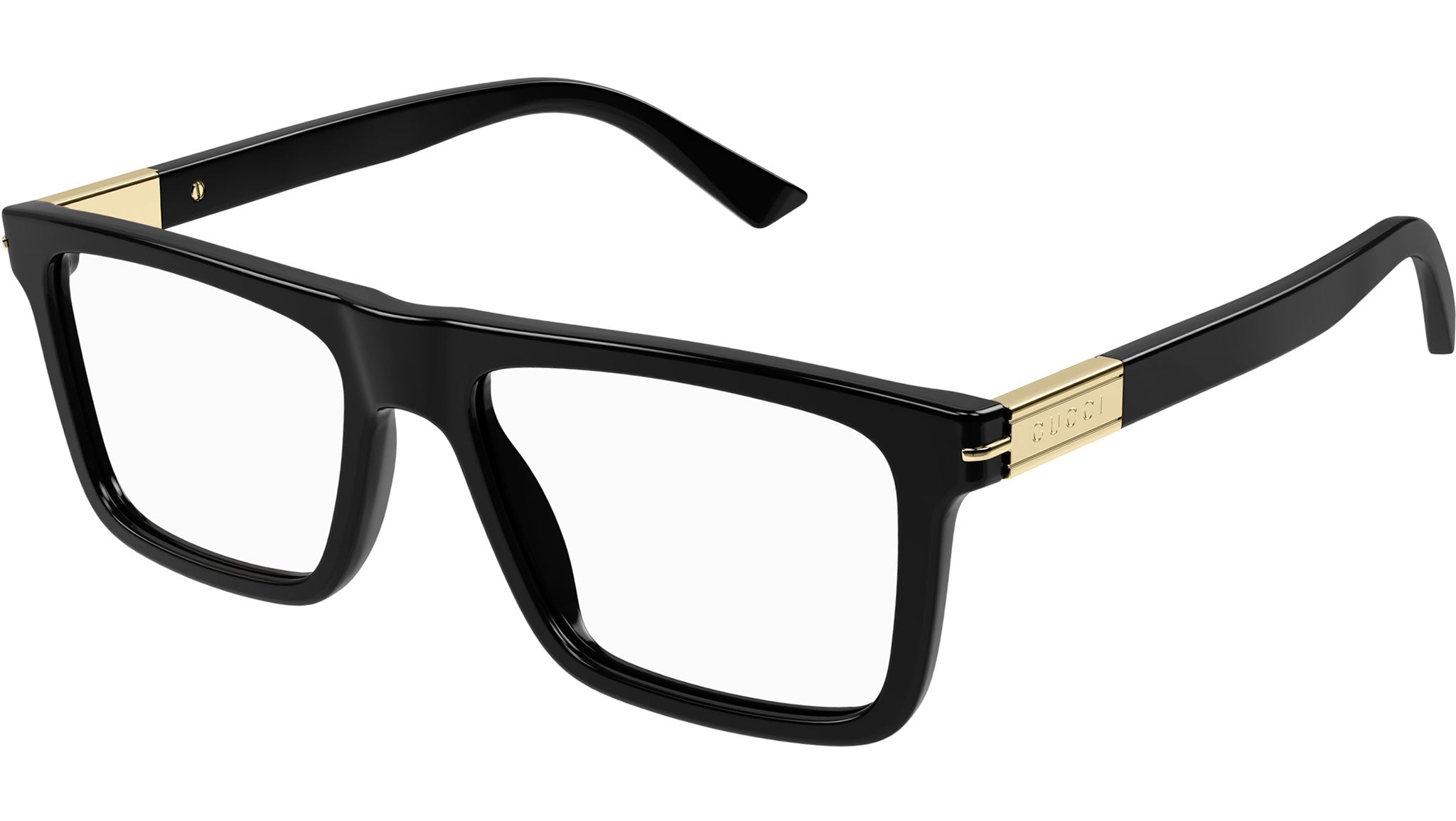 Gucci GG1504O Black Rectangular Glasses - eye-oo.com