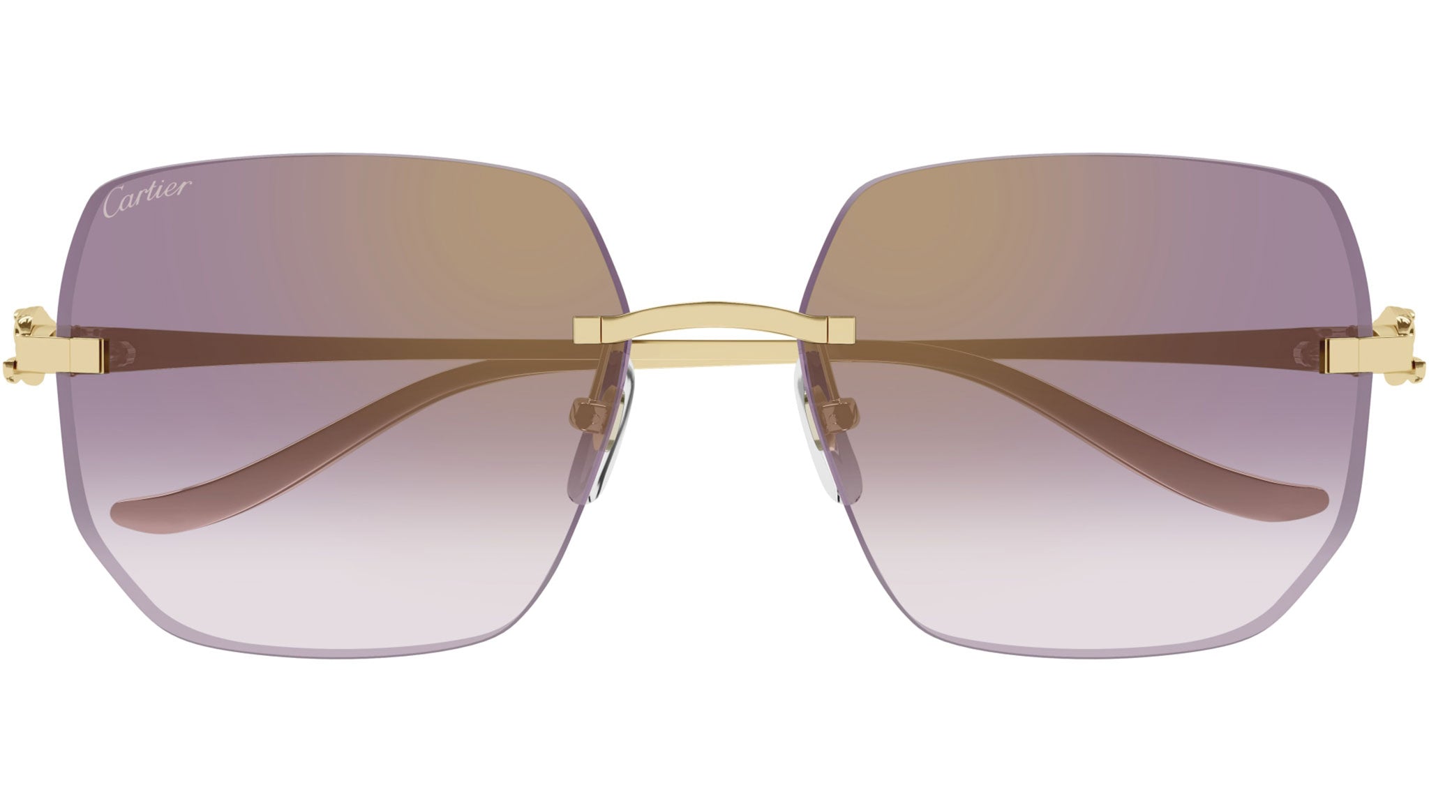 Cartier CT0549S Sunglasses 004 Shiny Gold - eye-oo.com