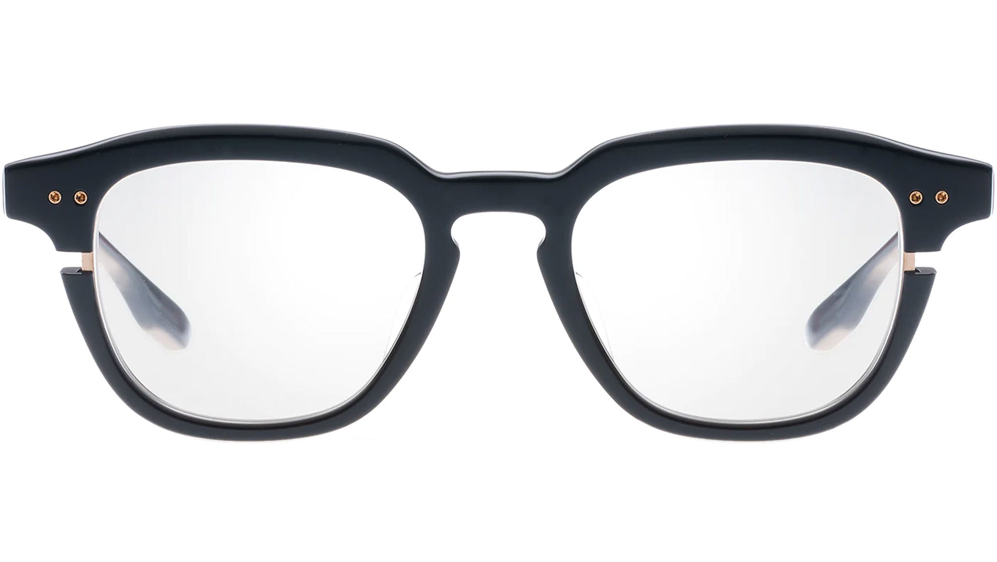 Dita Lineus DTX702 Optical Frame 01 Black White Gold - eye-oo.com