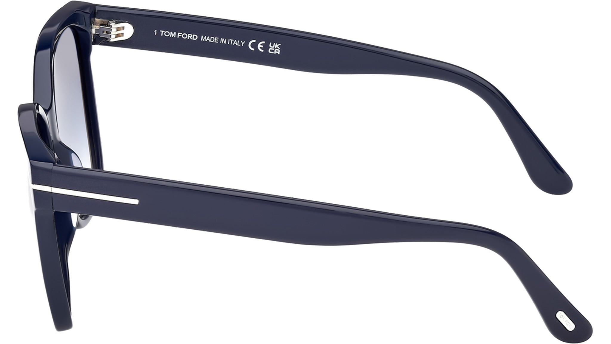 Tom Ford Iris-02 Sunglasses FT1312 90W Shiny Blue - eye-oo.com display picture 2