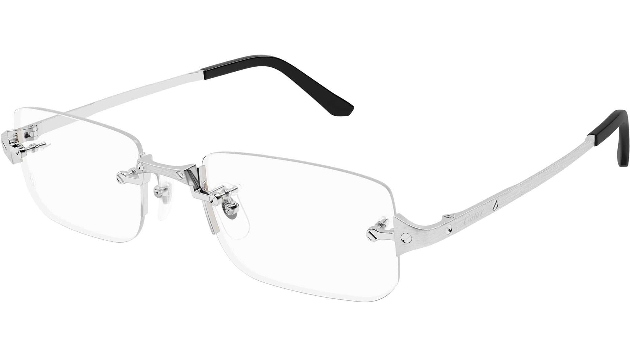 Cartier CT0479O 002 Eyeglasses Matte Silver - eye-oo.com