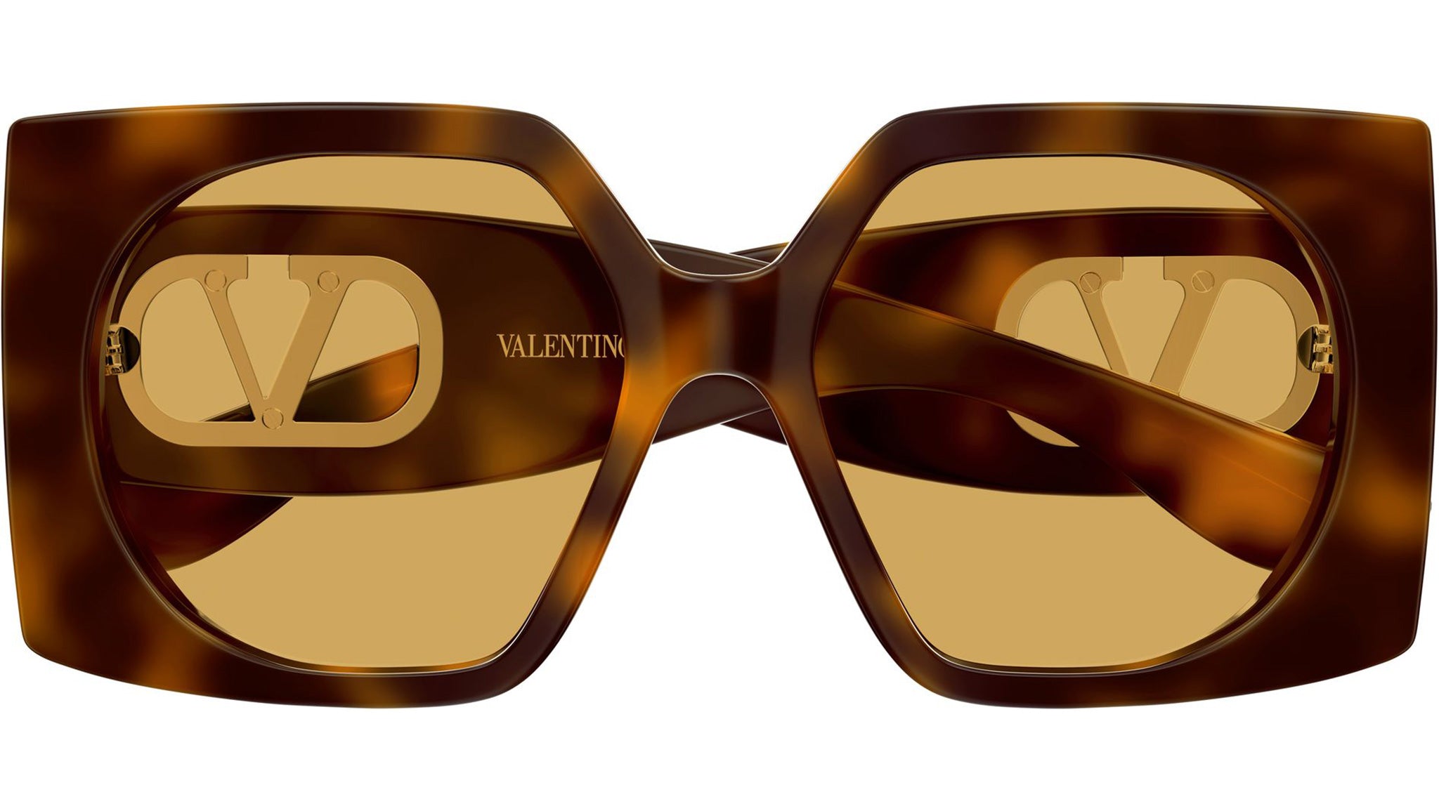 Valentino VG0002S Sunglasses 002 Havana Nicotine Rectangular  display picture 2