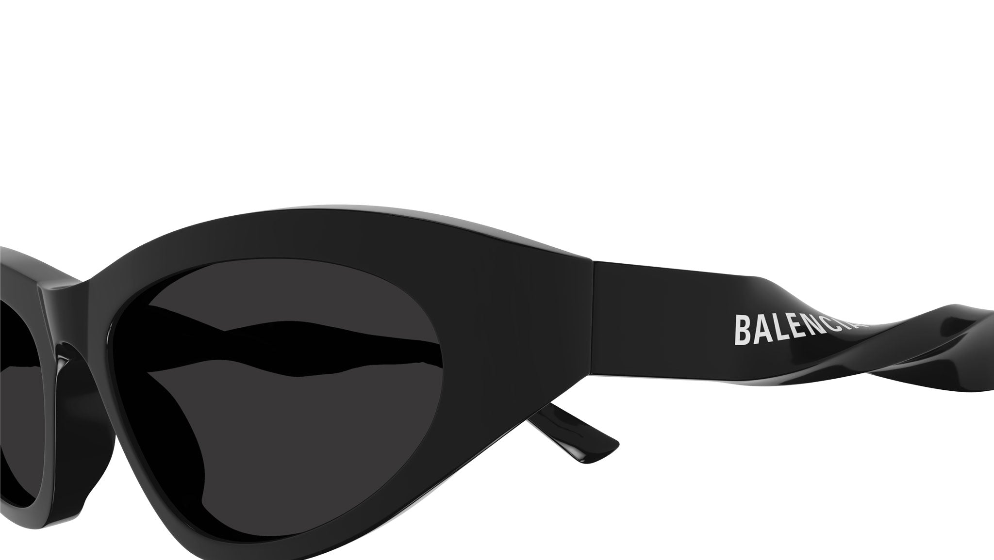 Balenciaga BB0207S 001 Shiny Black Sunglasses - eye-oo.com