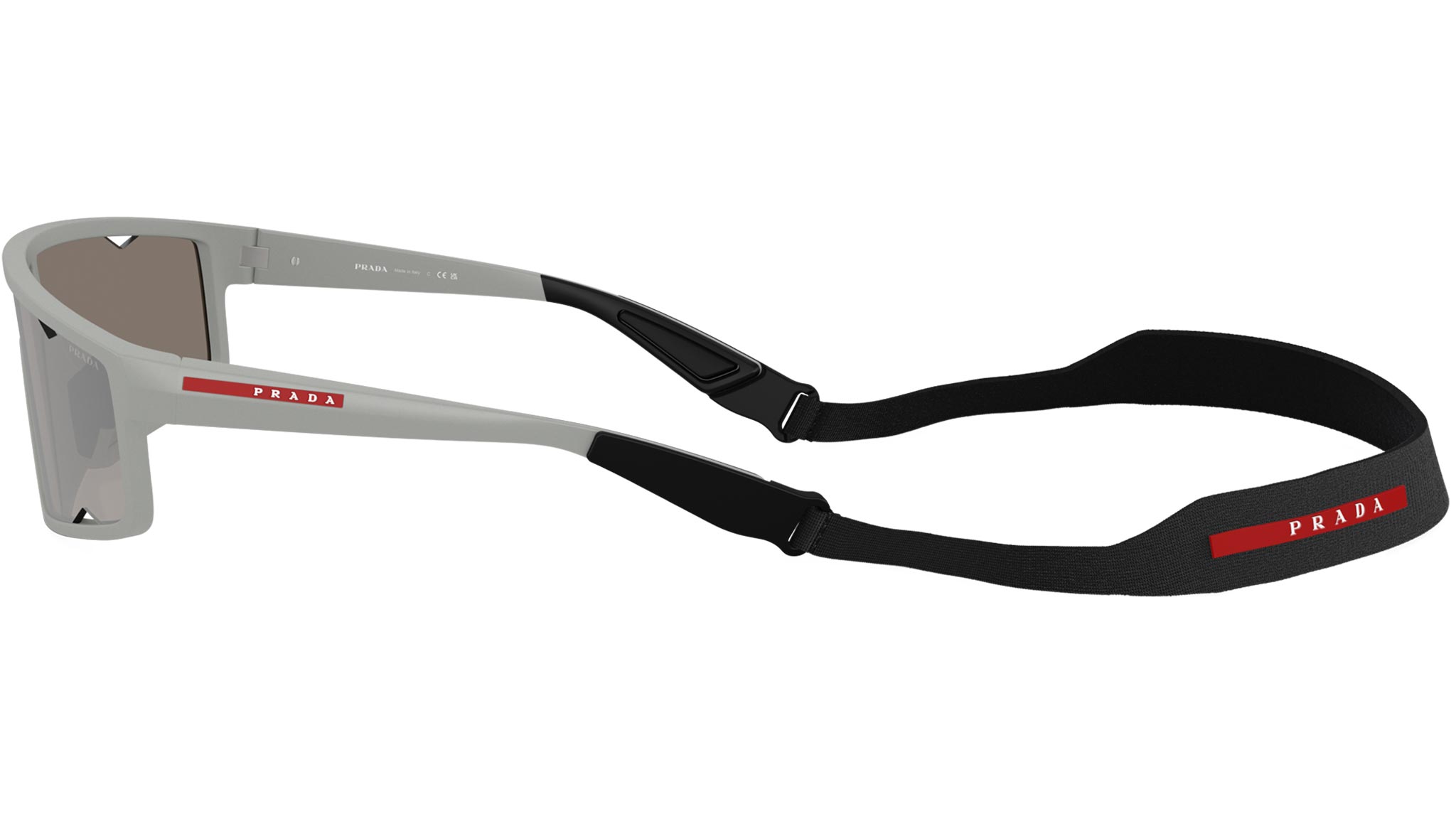 PS A03S Prada Linea Rossa Sunglasses 13Z05A Matt Iron Grey - eye