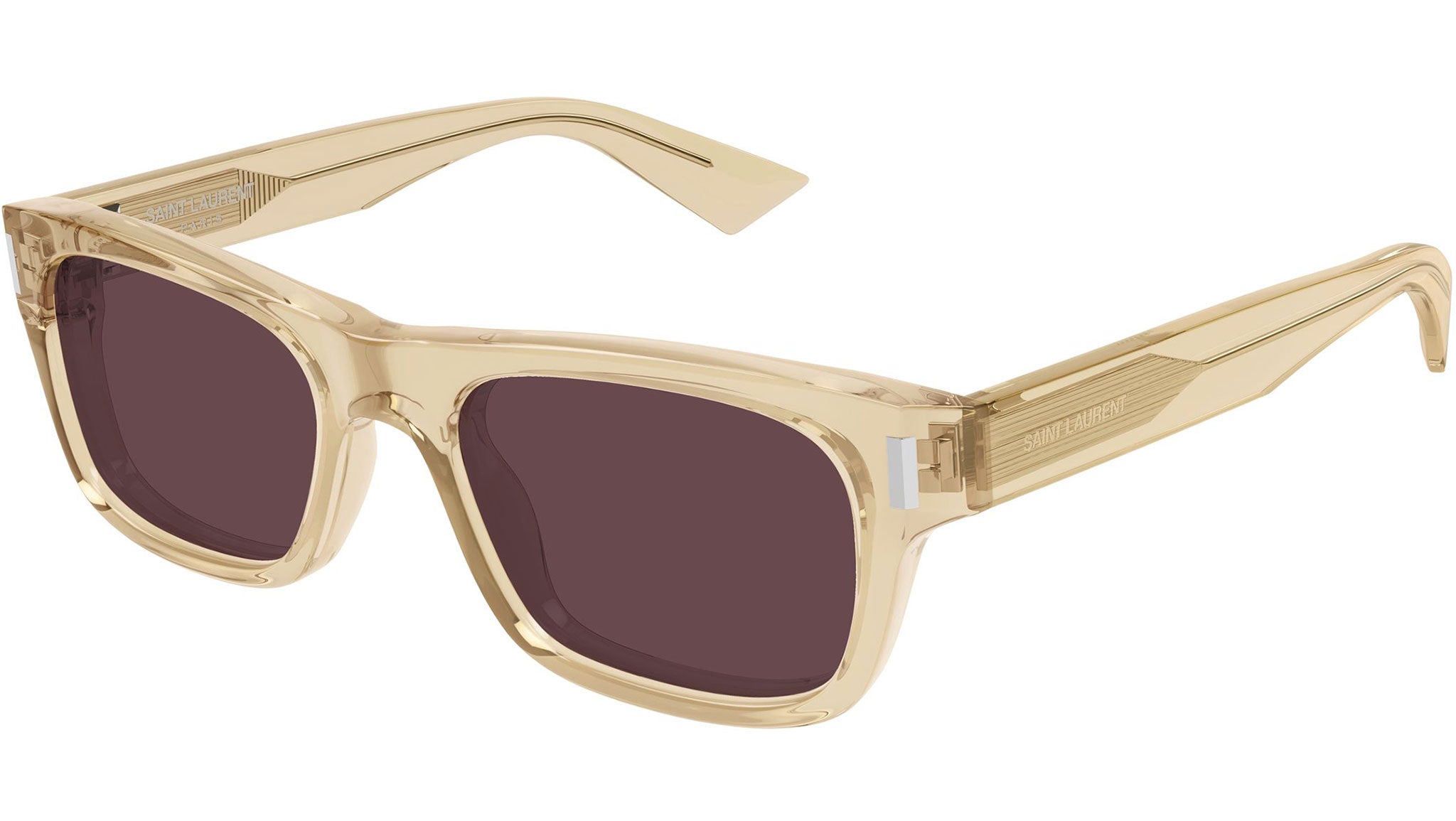 SL 83 Saint Laurent Sunglasses 005 Transparent Yellow - eye-oo.com