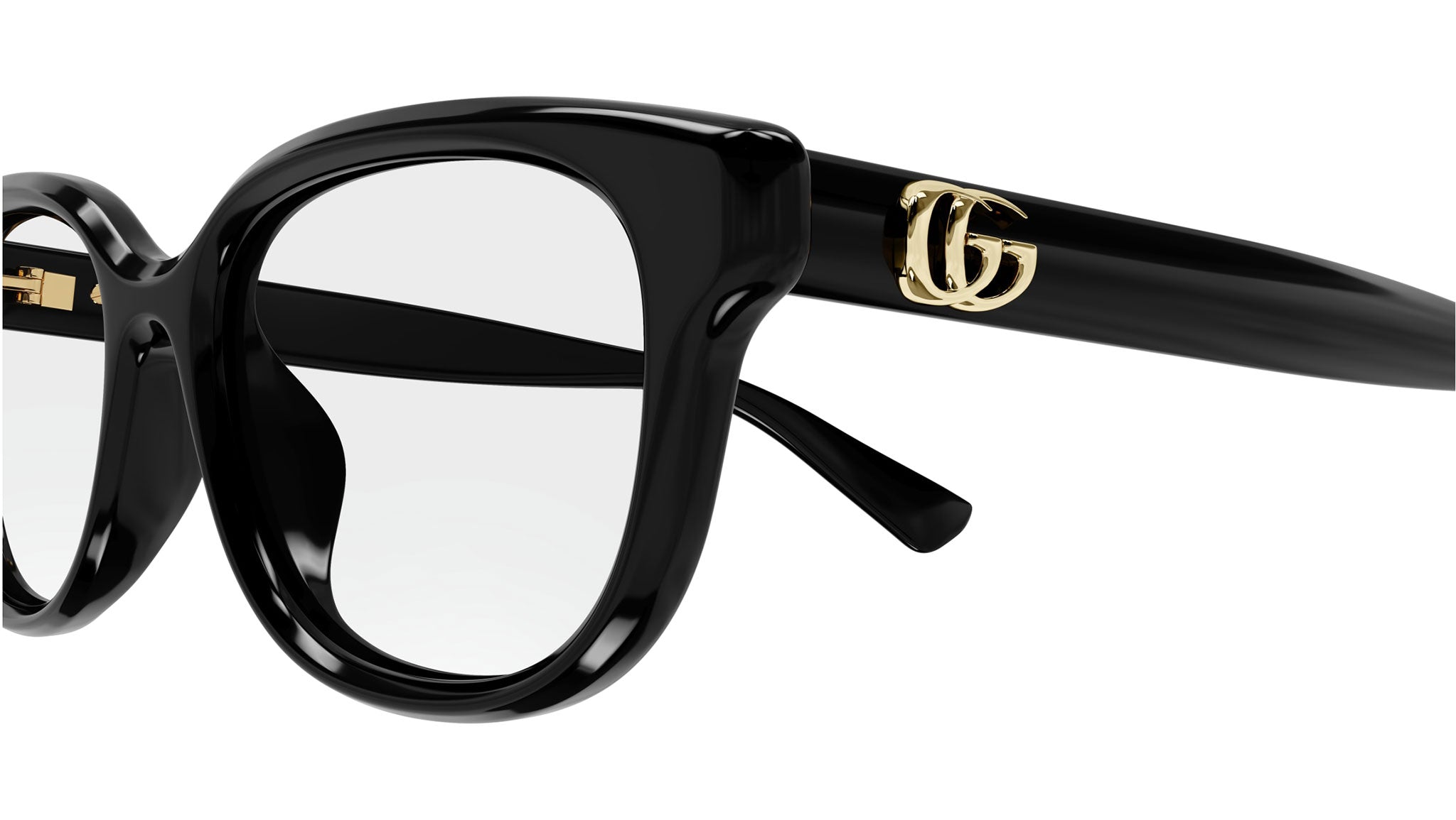 Gucci GG1833OK 001 Black Rectangular Glasses - eye-oo.com
