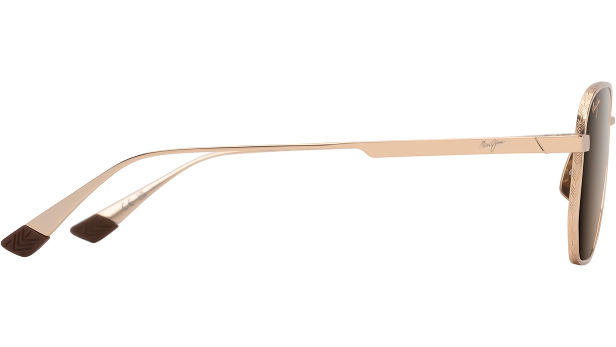 Maui Jim Lewalani HS633 16 Sunglasses Matte Light Gold Polarized