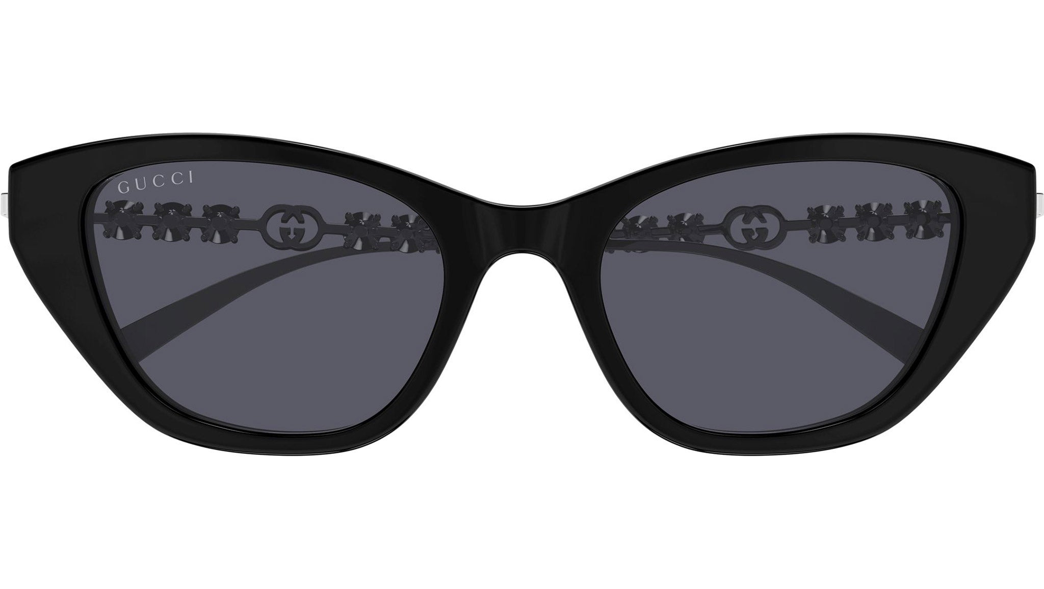 Gucci GG1968S 002 Black Cat Eye Sunglasses - eye-oo.com