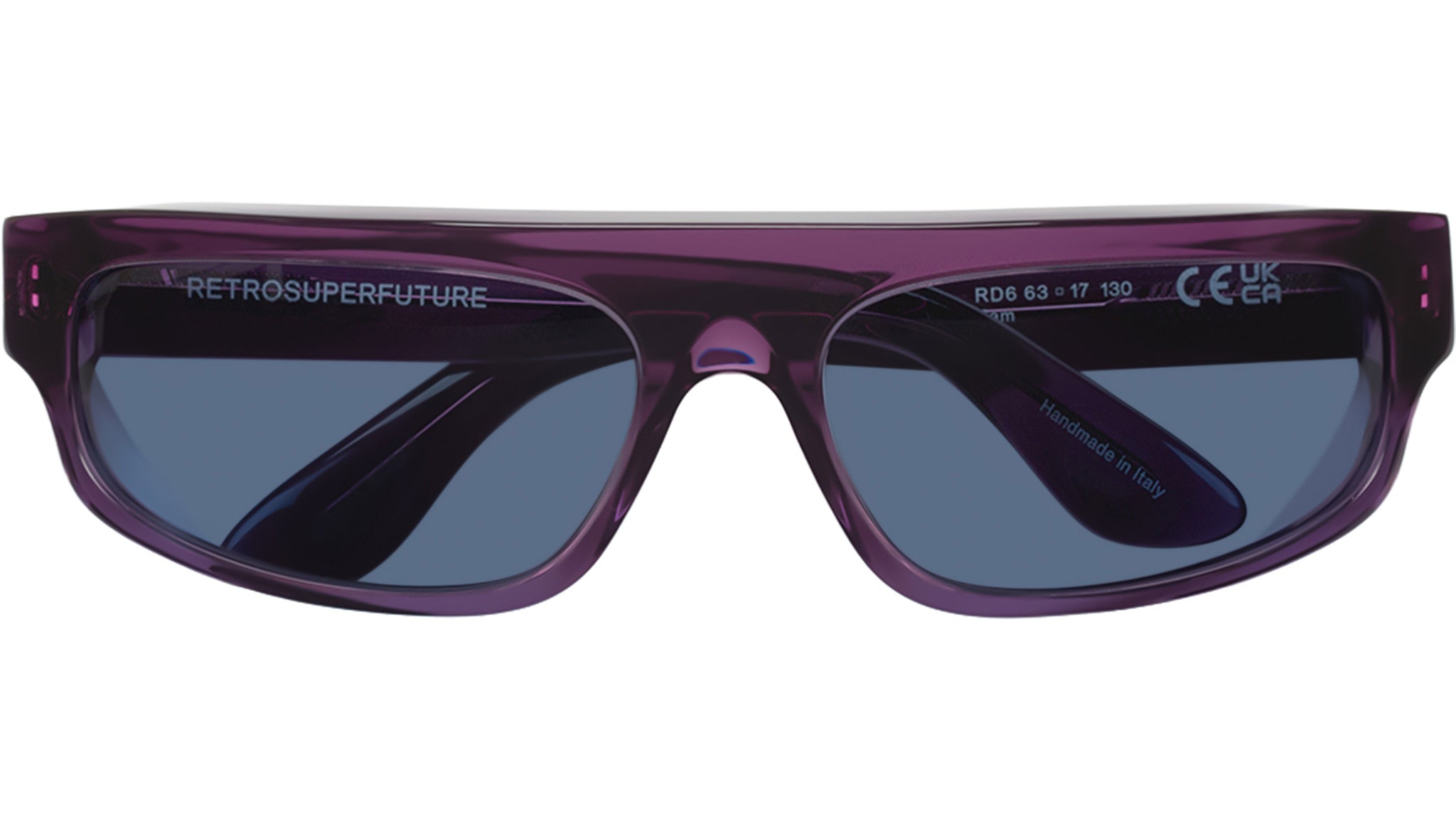 Lunettes De Soleil RETROSUPERFUTURE – Modèle Bleu Handmade, Neuves Sans étiquette