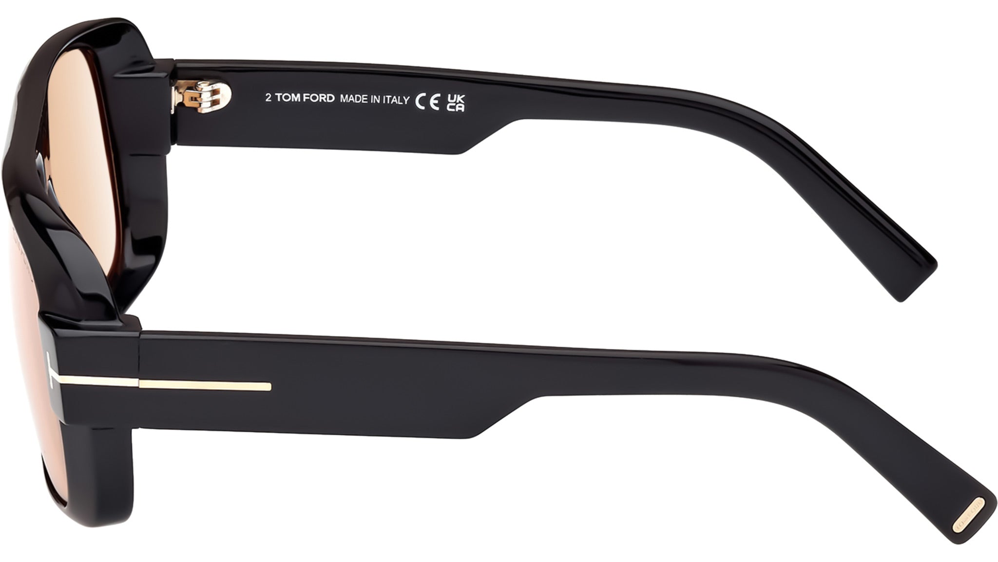 Tom Ford Turner Sunglasses FT1101 01E Shiny Black - eye-oo.com