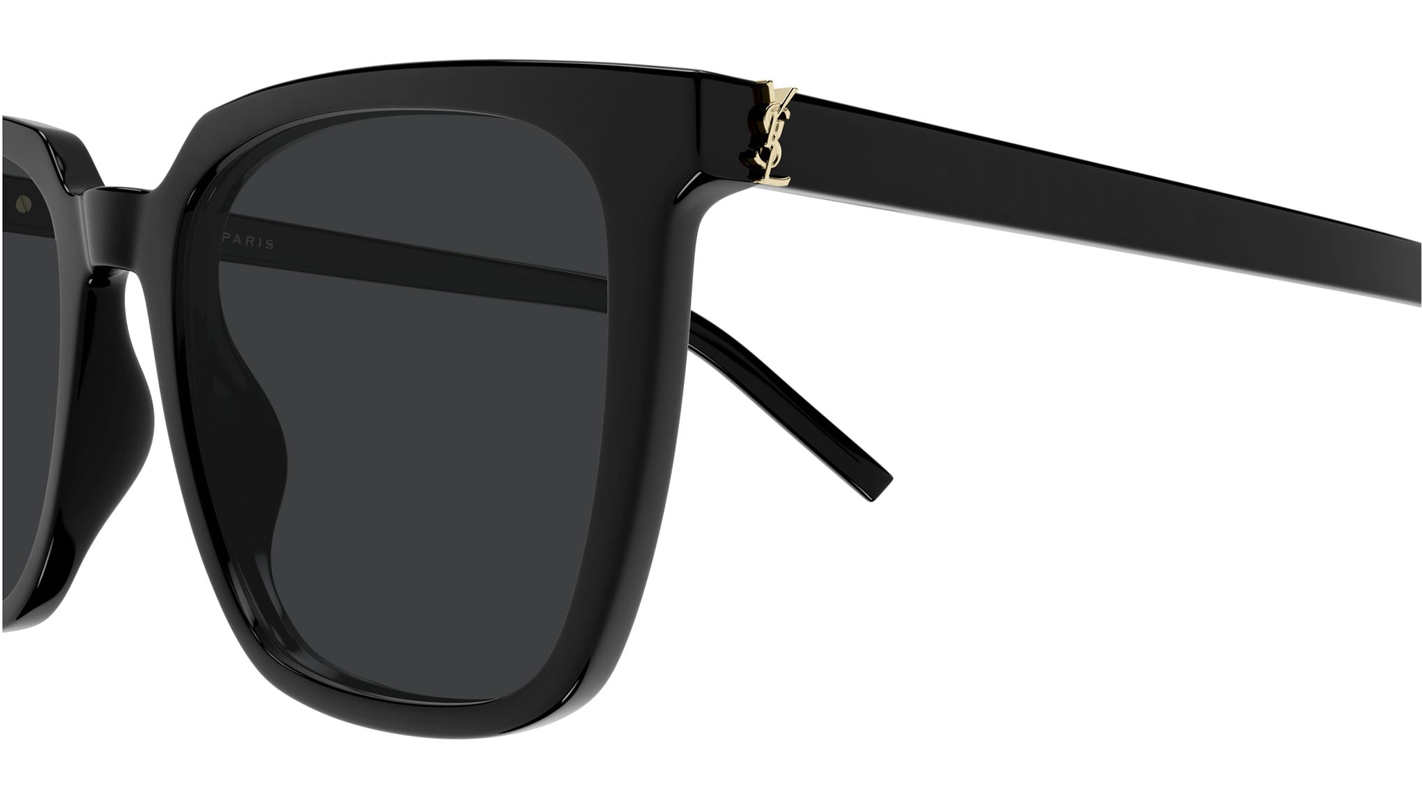 Saint Laurent SL M146 001 Rectangular Sunglasses Black - eye-oo.com