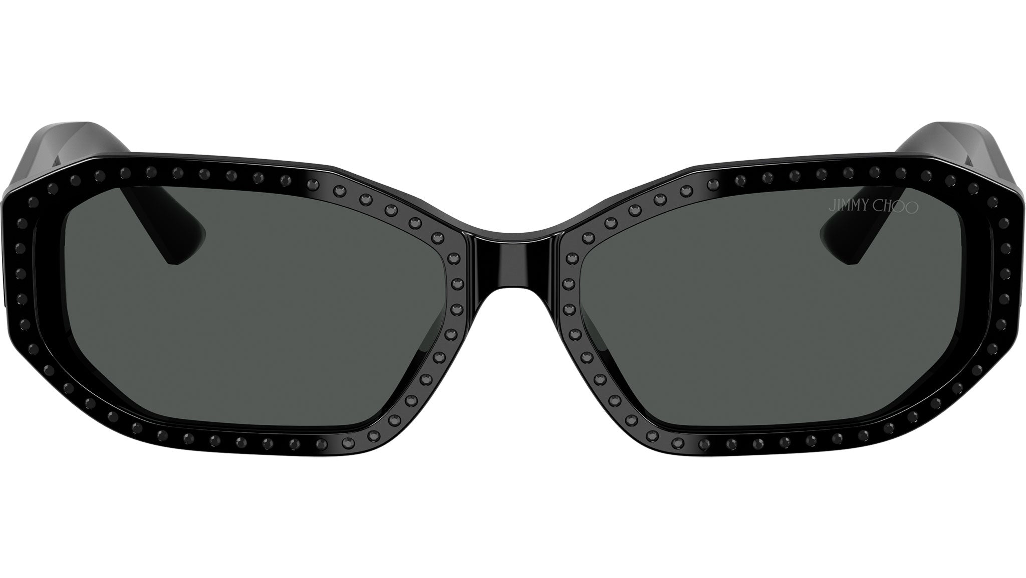 JC5021BU Jimmy Choo Sunglasses 501787 Black / Crystal Jet - eye-oo.com