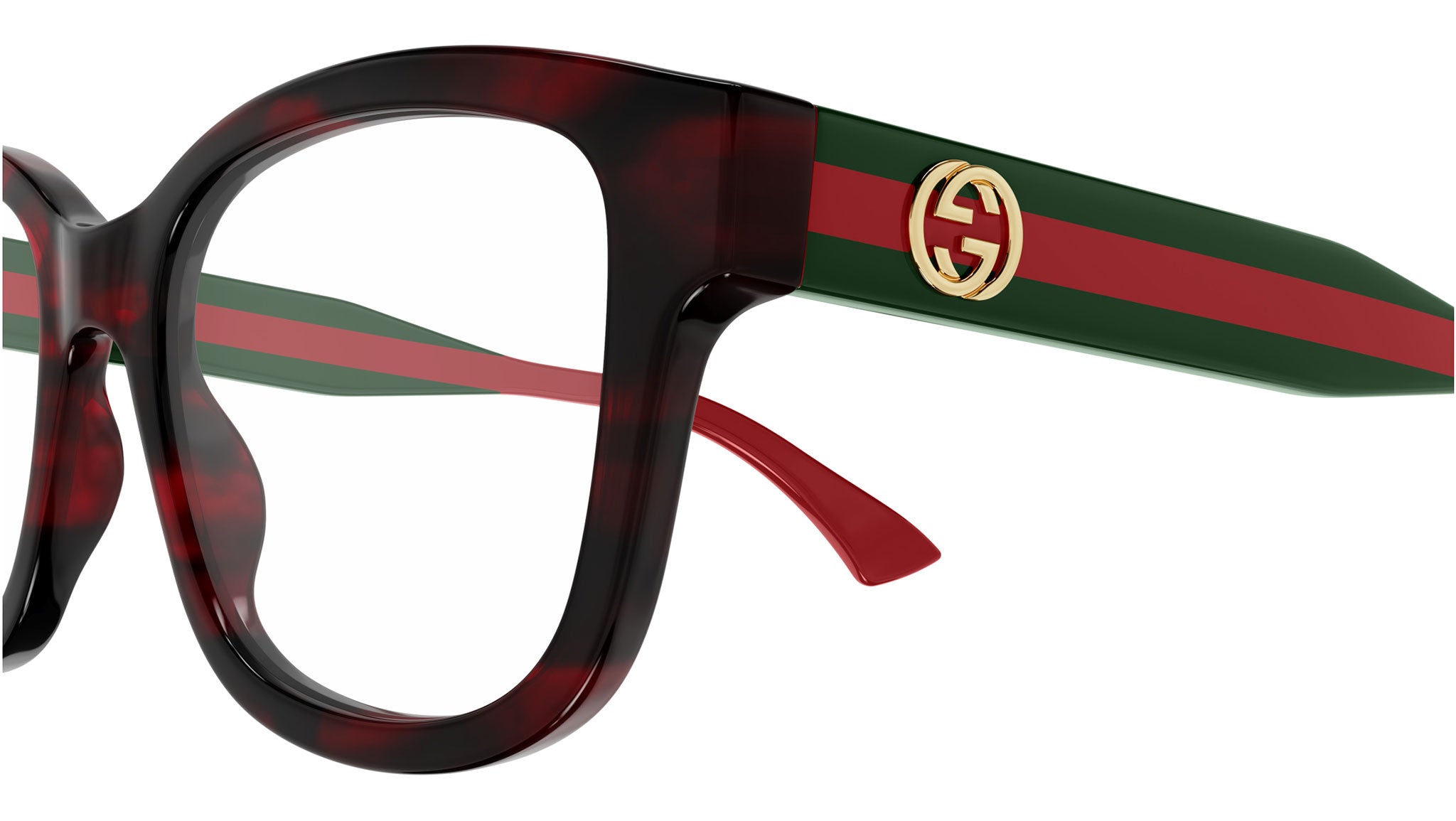 Gucci Eyeglasses GG1863O 003 Melange Burgundy Havana - eye  display picture 3