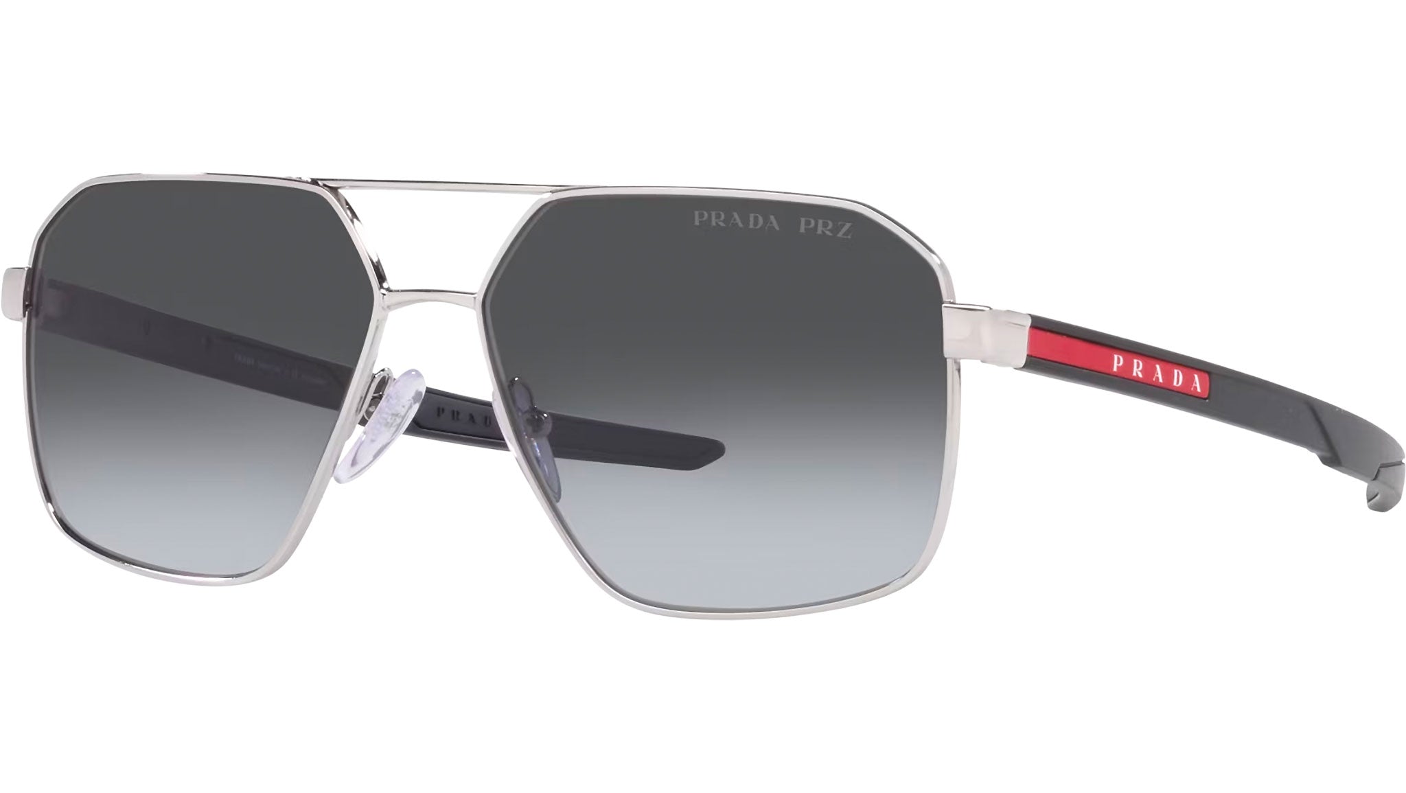 Prada Linea Rossa Sunglasses PS 55WS 1BC06G Silver - eye-oo.com
