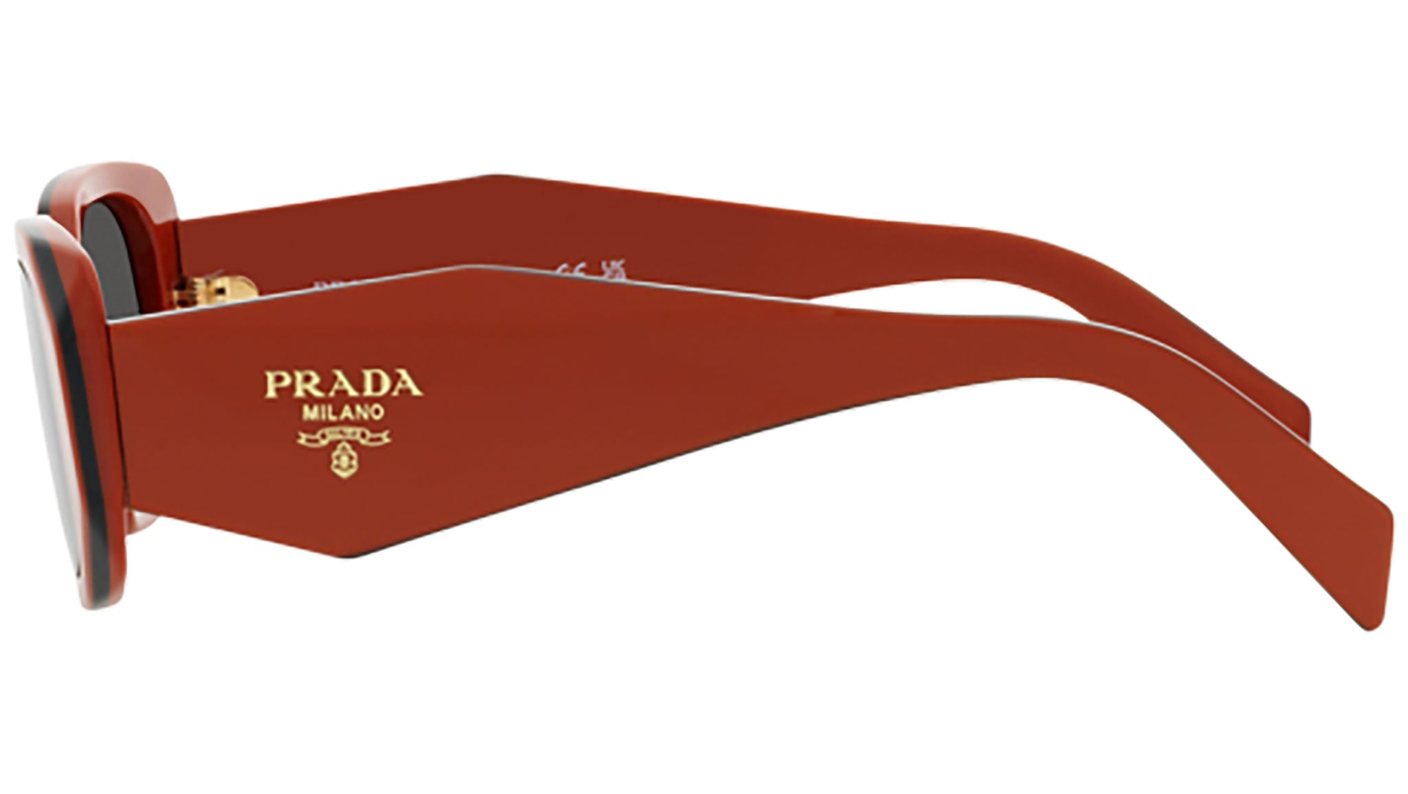 PR 17WS Prada Sunglasses 12N5S0 Orange / Black - eye-oo.com