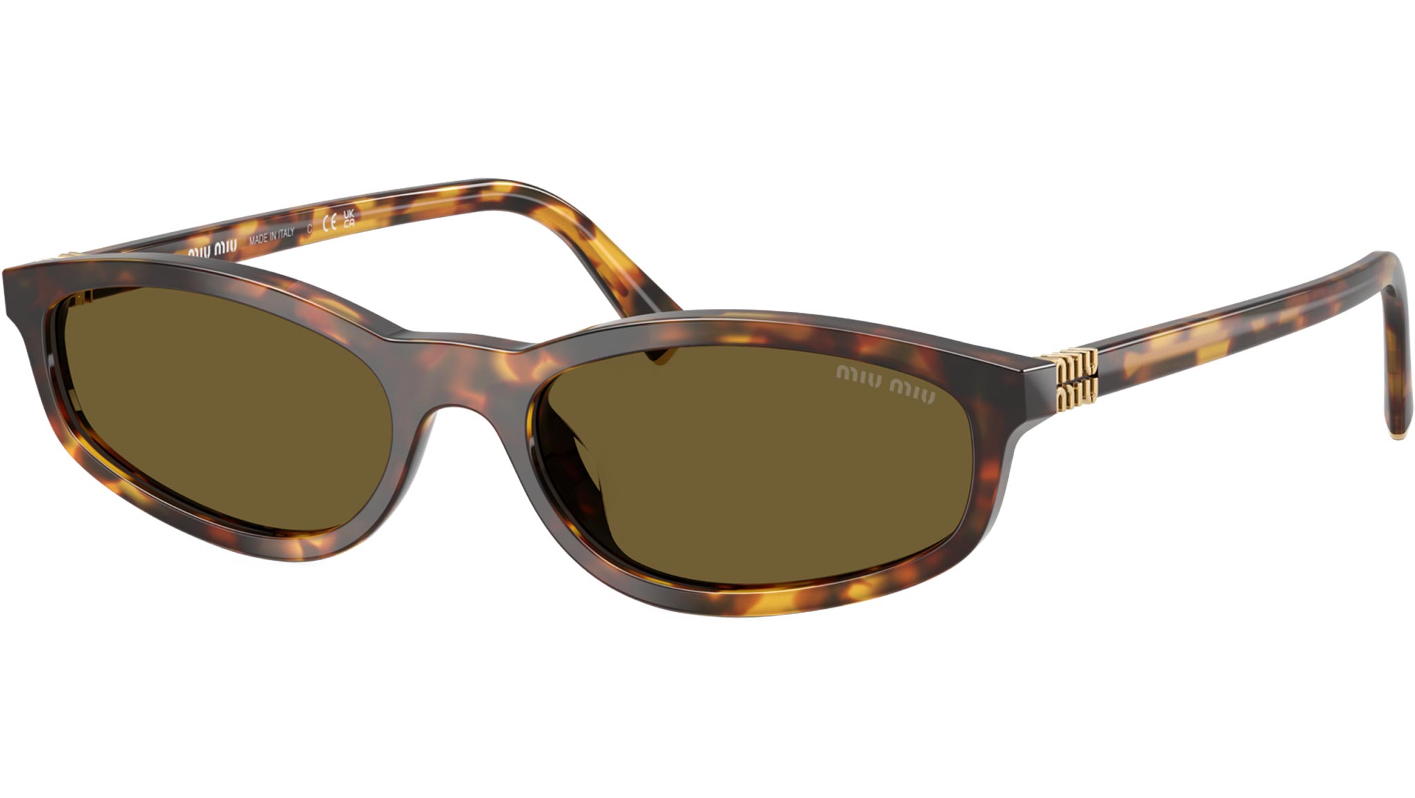 MU A06S Miu Miu Sunglasses 14L09Z Honey Havana - eye-oo.com