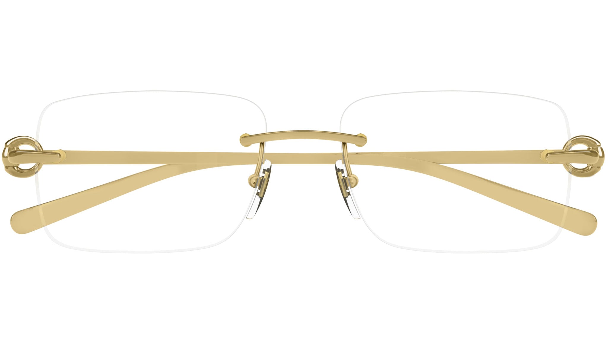 Gucci GG1703O 003 Gold Rectangular Glasses - eye-oo.com display picture 2