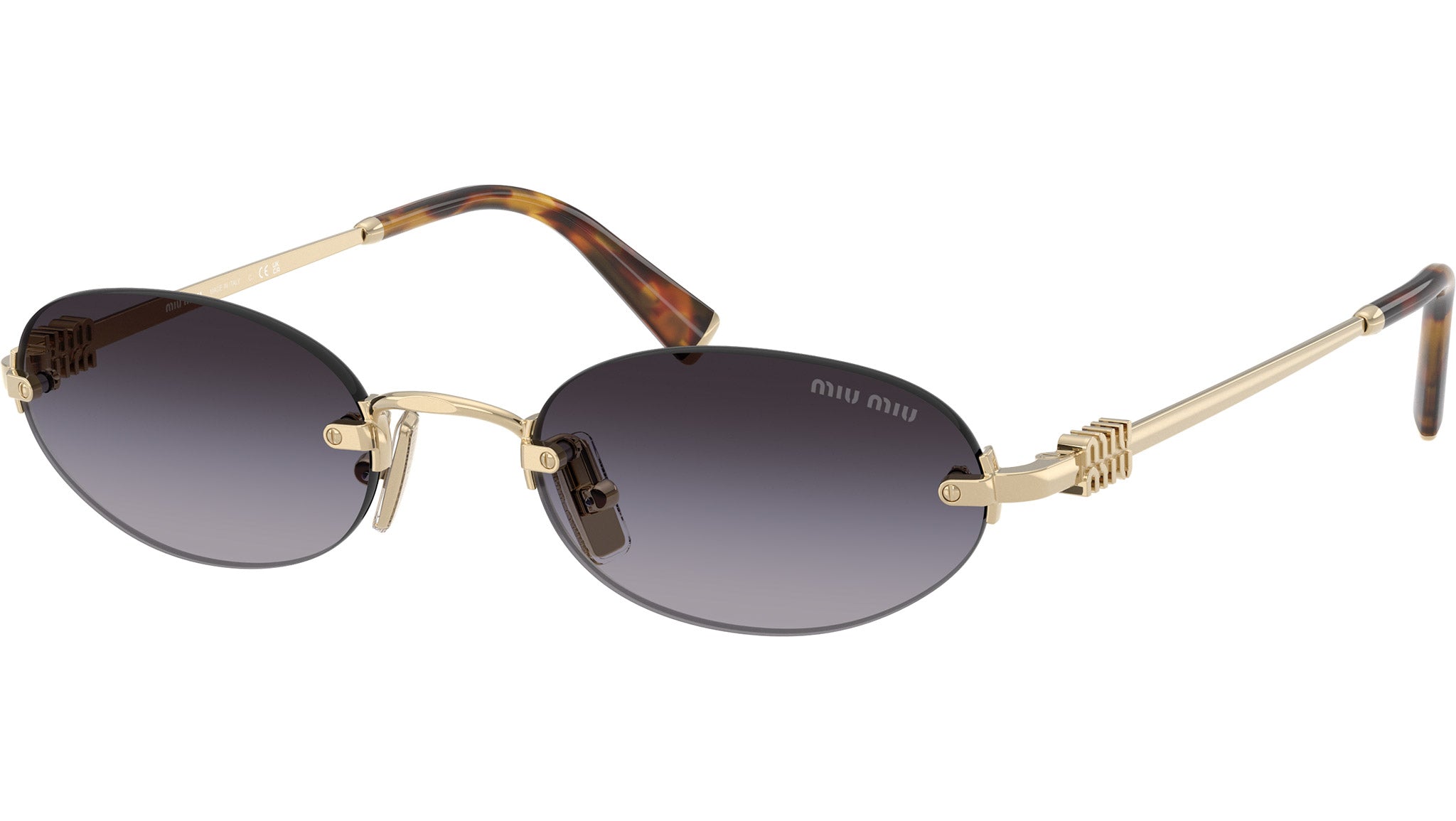Miu Miu MUA54S Sunglasses ZVN5D1 Pale Gold - eye-oo.com