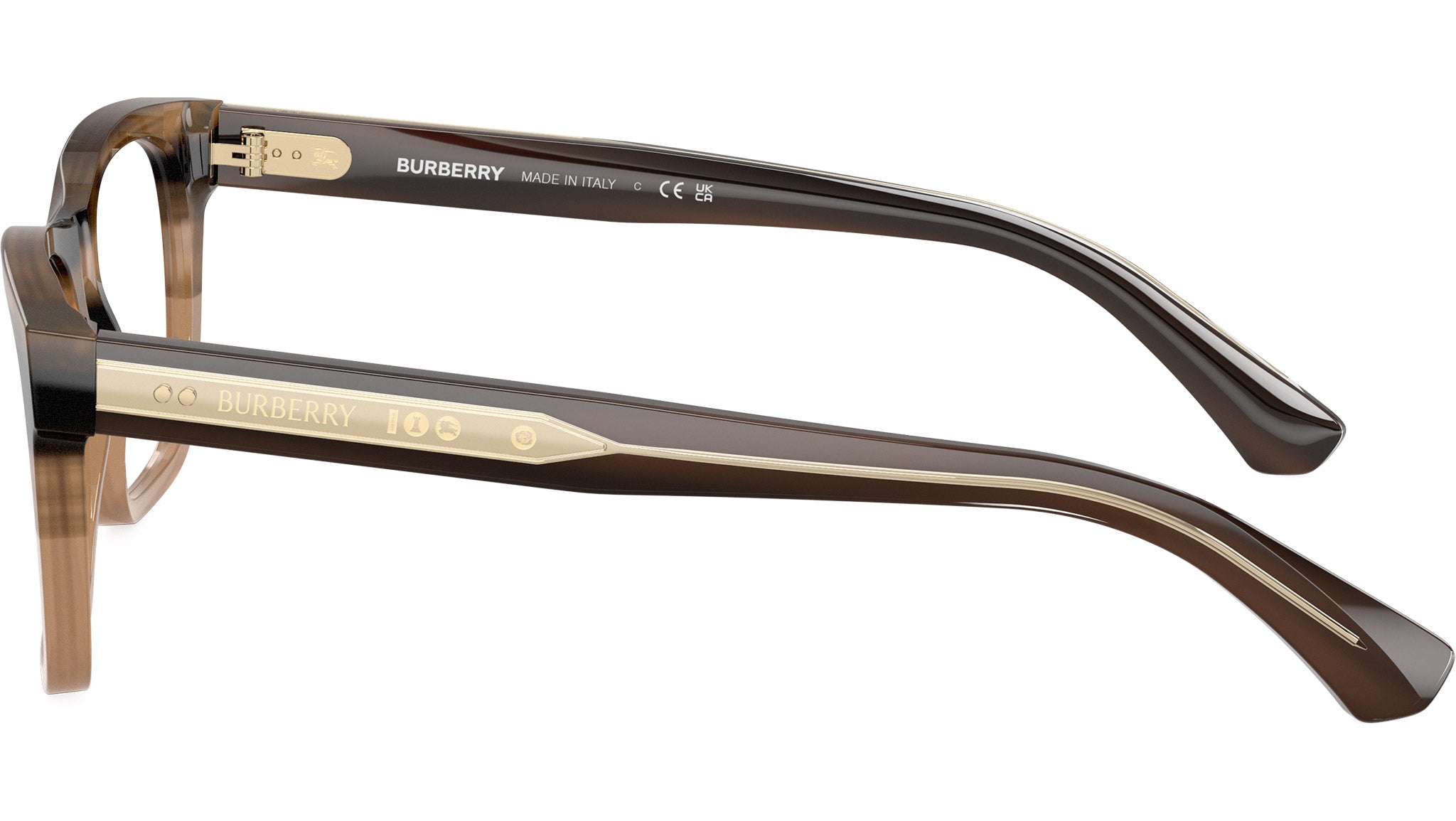 Burberry BE2445 Glasses 4207 Striped Beige - eye-oo.com display picture 1