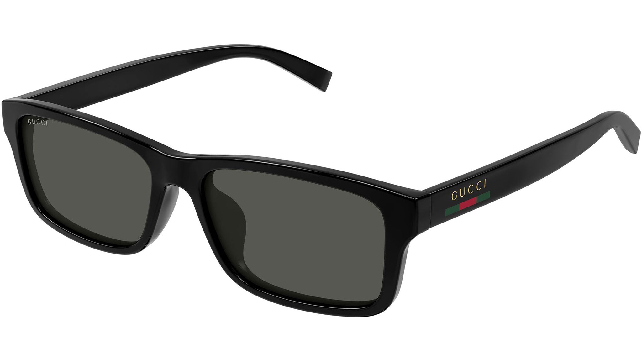 Gucci GG1986SA 001 Black Rectangular Sunglasses - eye-oo.com